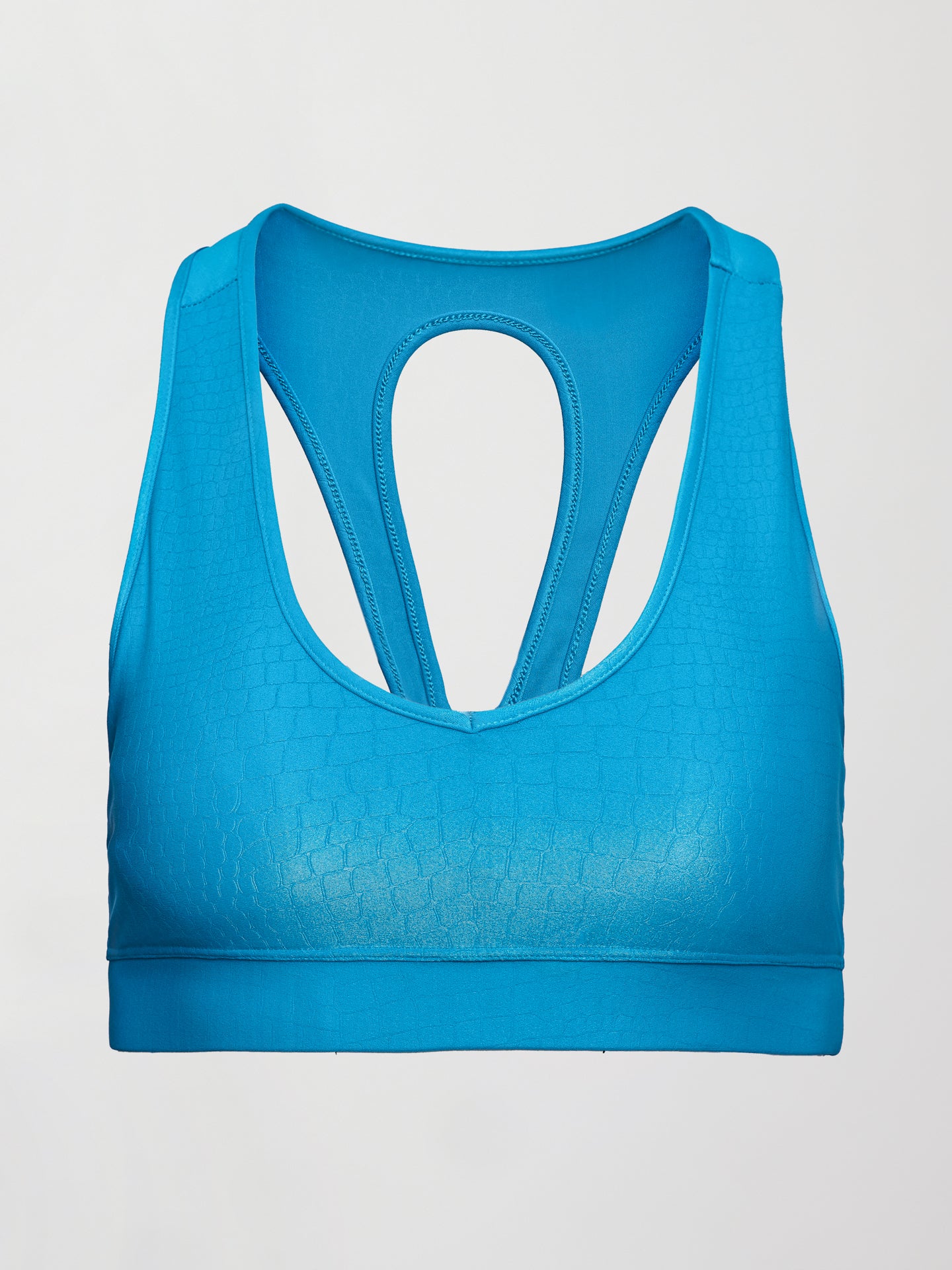 Action Bra 2.0 in Croc Takara Shine - Enamel Blue - Image 8