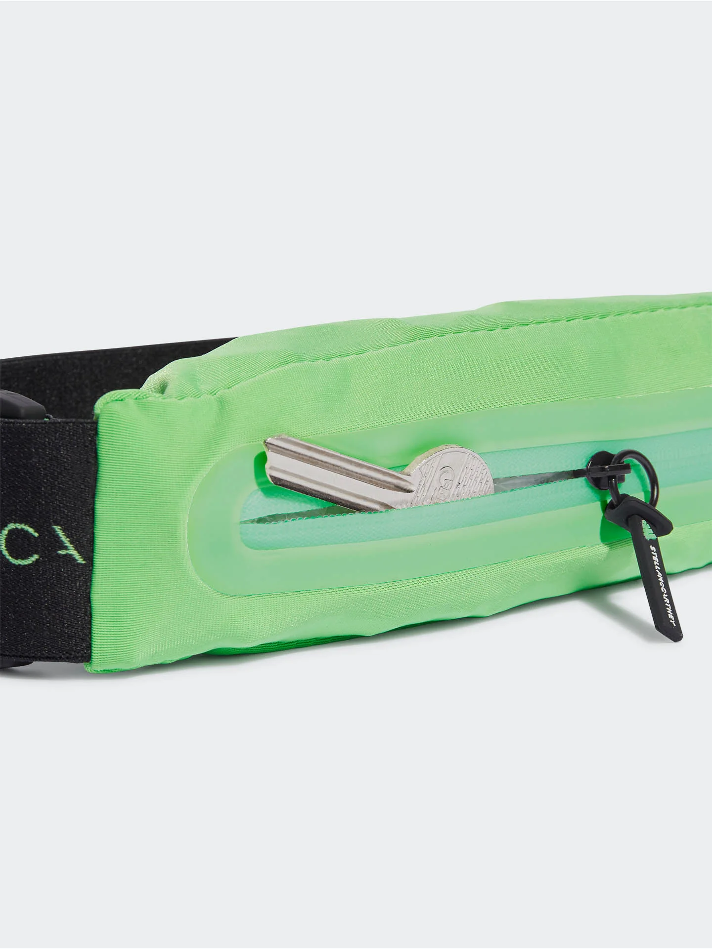 adidas  by Stella McCartney Run Belt - SEMI FLASH GREEN/BLACK/WHITE - Image 5