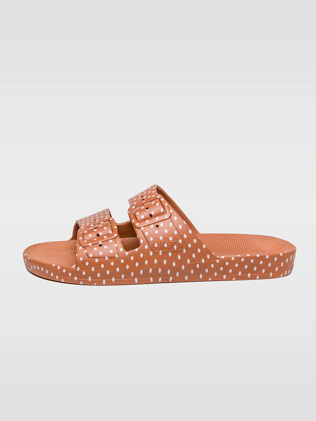 Adult Moses Sandal - Fancy - Stone Dots On Toffee