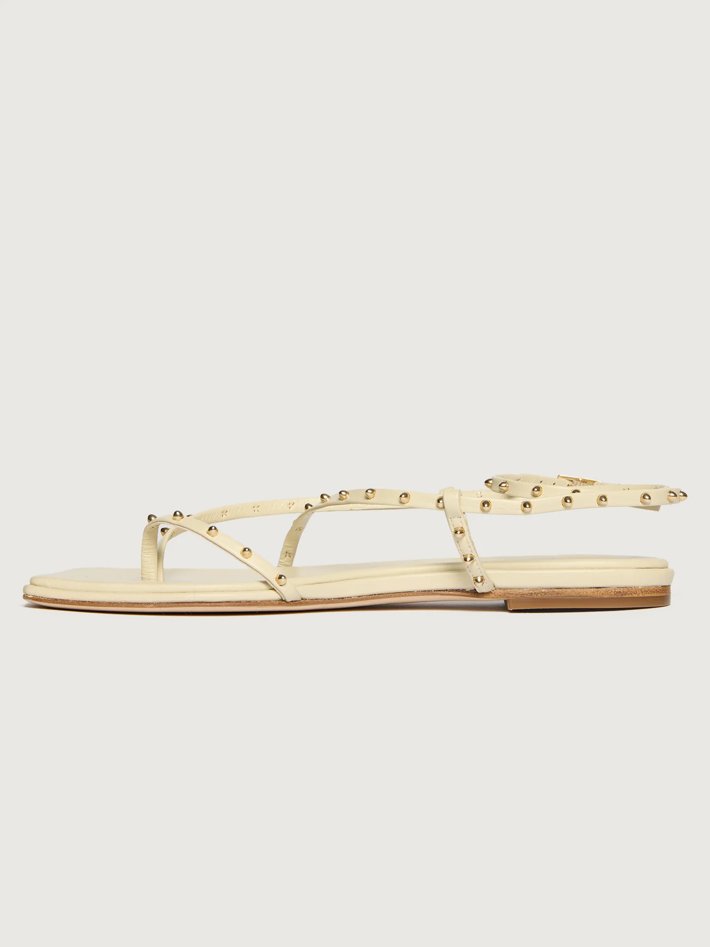 Alexia - Vanilla Calf With Gold Studs - Image 4