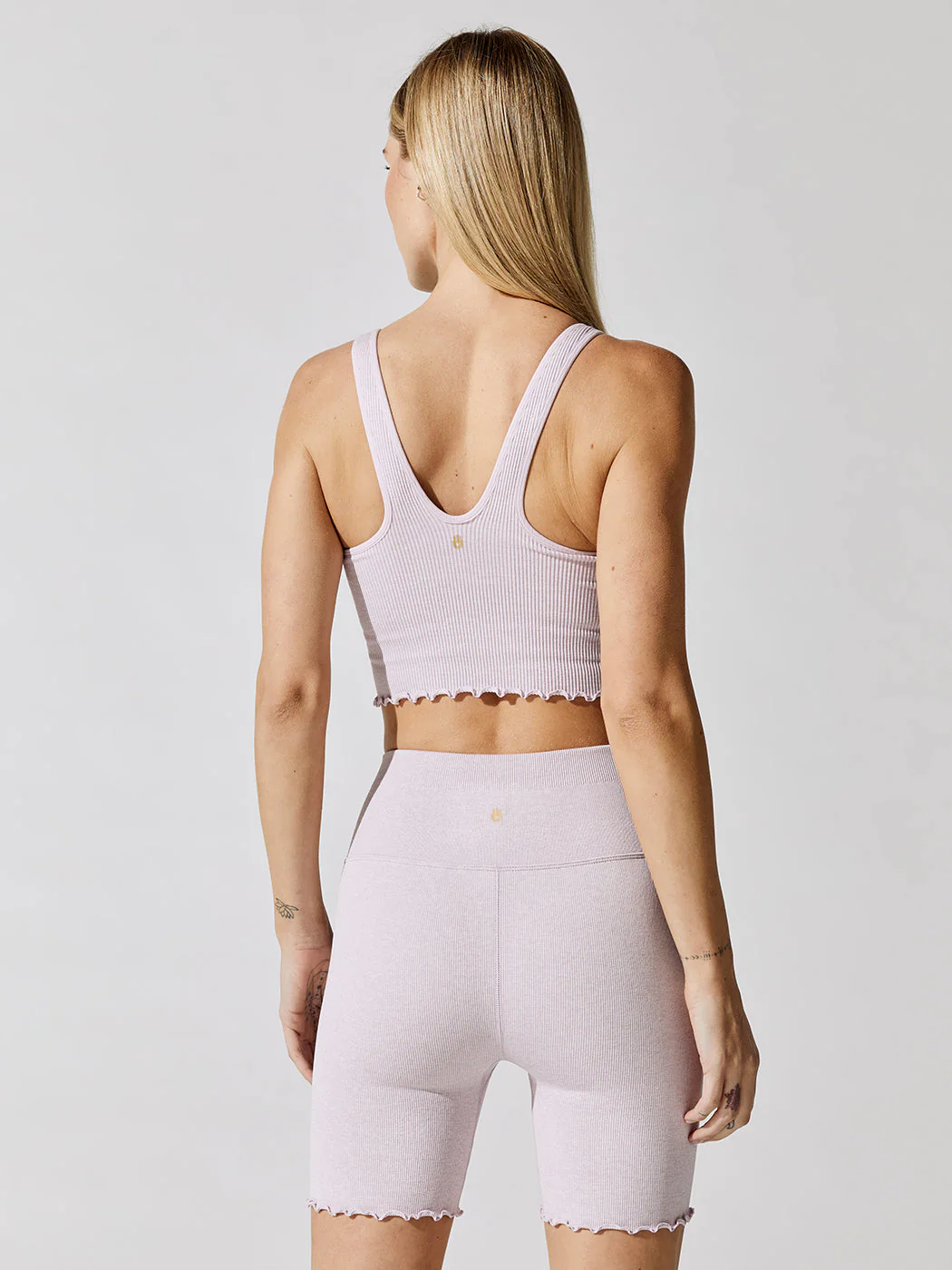 Amor Heather Crop Tank - Heather Wisteria - Image 2