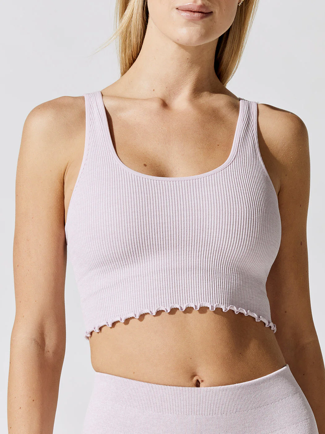 Amor Heather Crop Tank - Heather Wisteria - Image 4