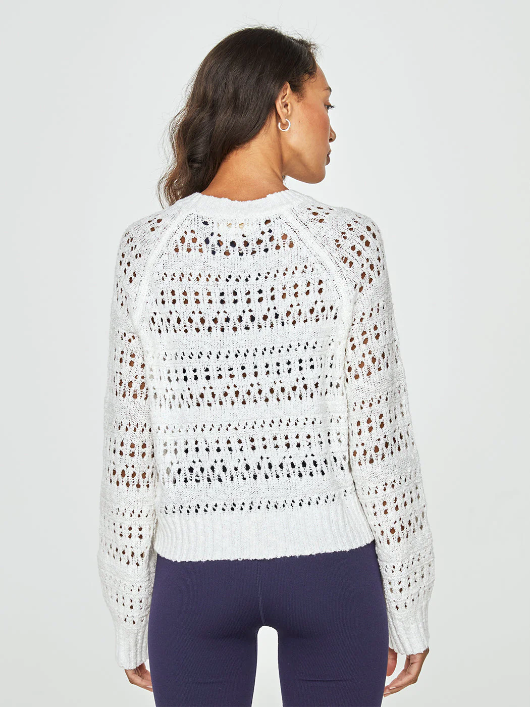 Amore Crochet Sweater - Stone - Image 3