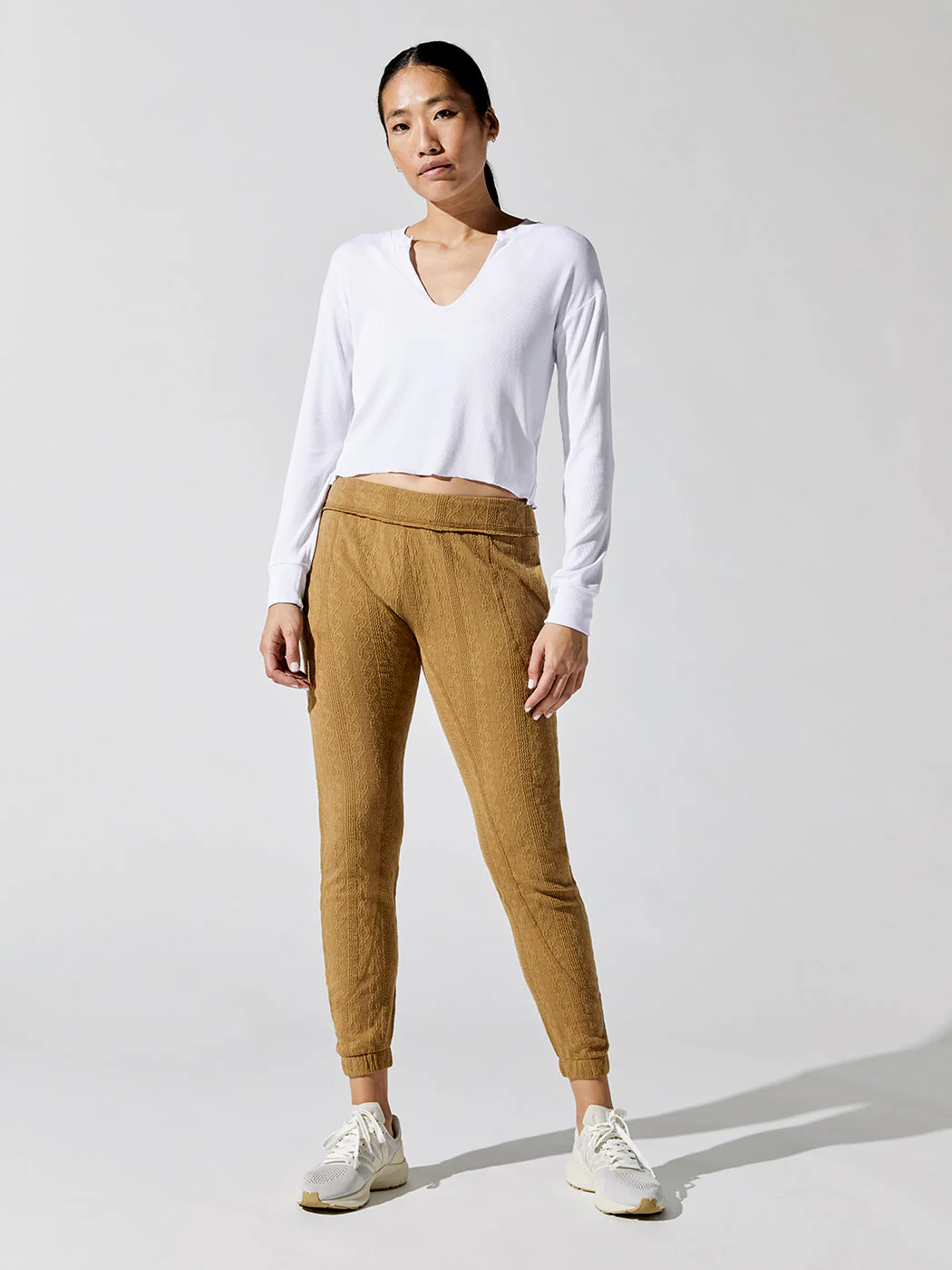 Arlette Notch Long Sleeve - White - Image 2