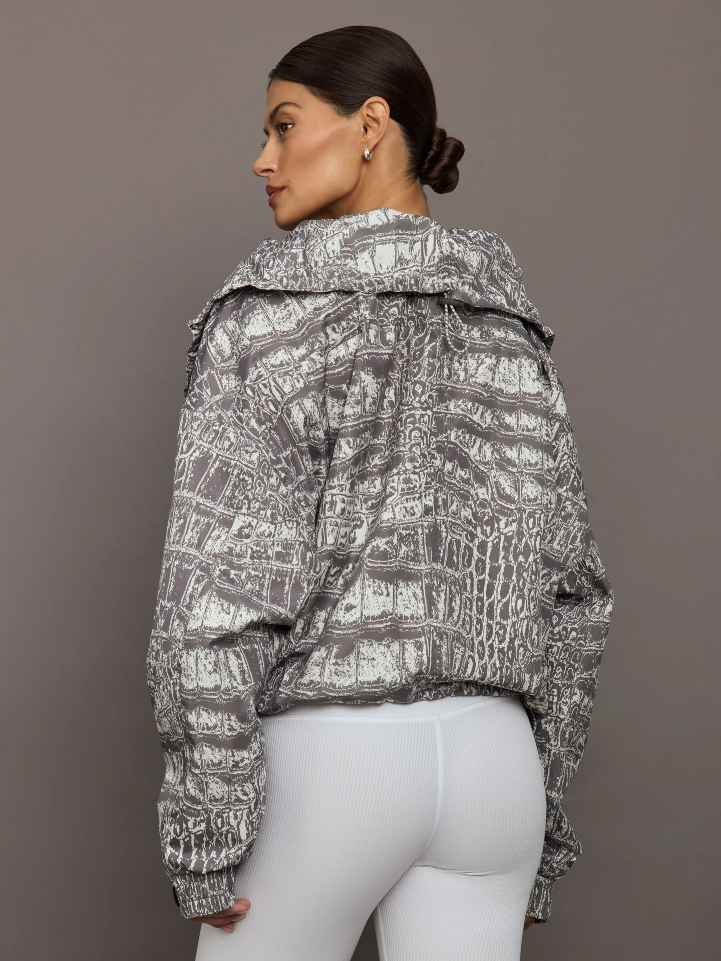 aSMC Item Jacket Printed - Almond Milk-Smc/Charcoal - Image 4