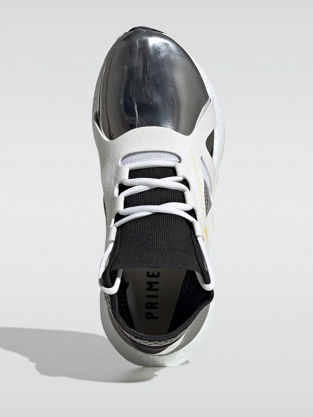 Ultraboost 21 Metallic Sneaker - Ftwwht-Silvmt-Eqtyel - Image 3