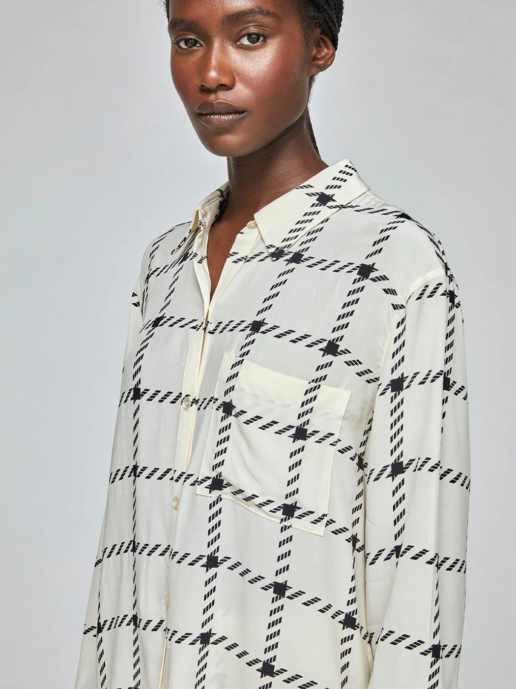 Aspen Shirt - Cream Check - Image 2
