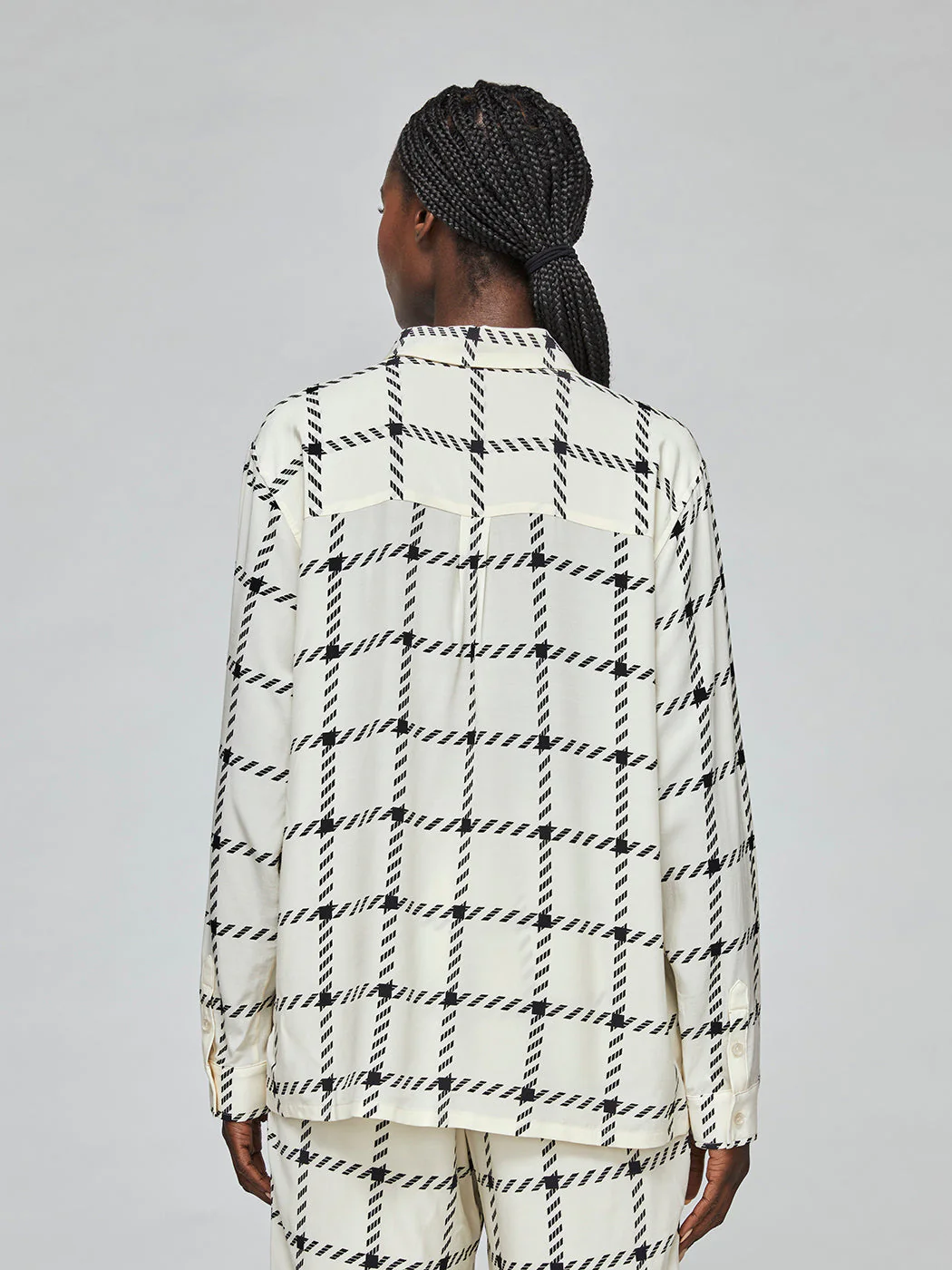 Aspen Shirt - Cream Check - Image 3