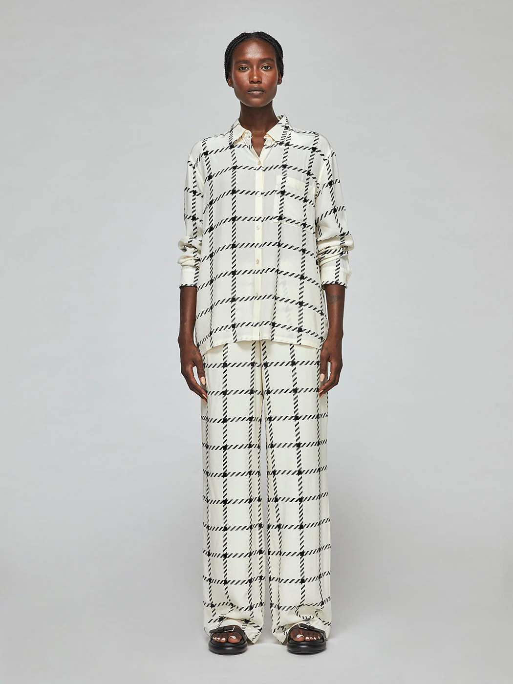 Aspen Shirt - Cream Check - Image 4