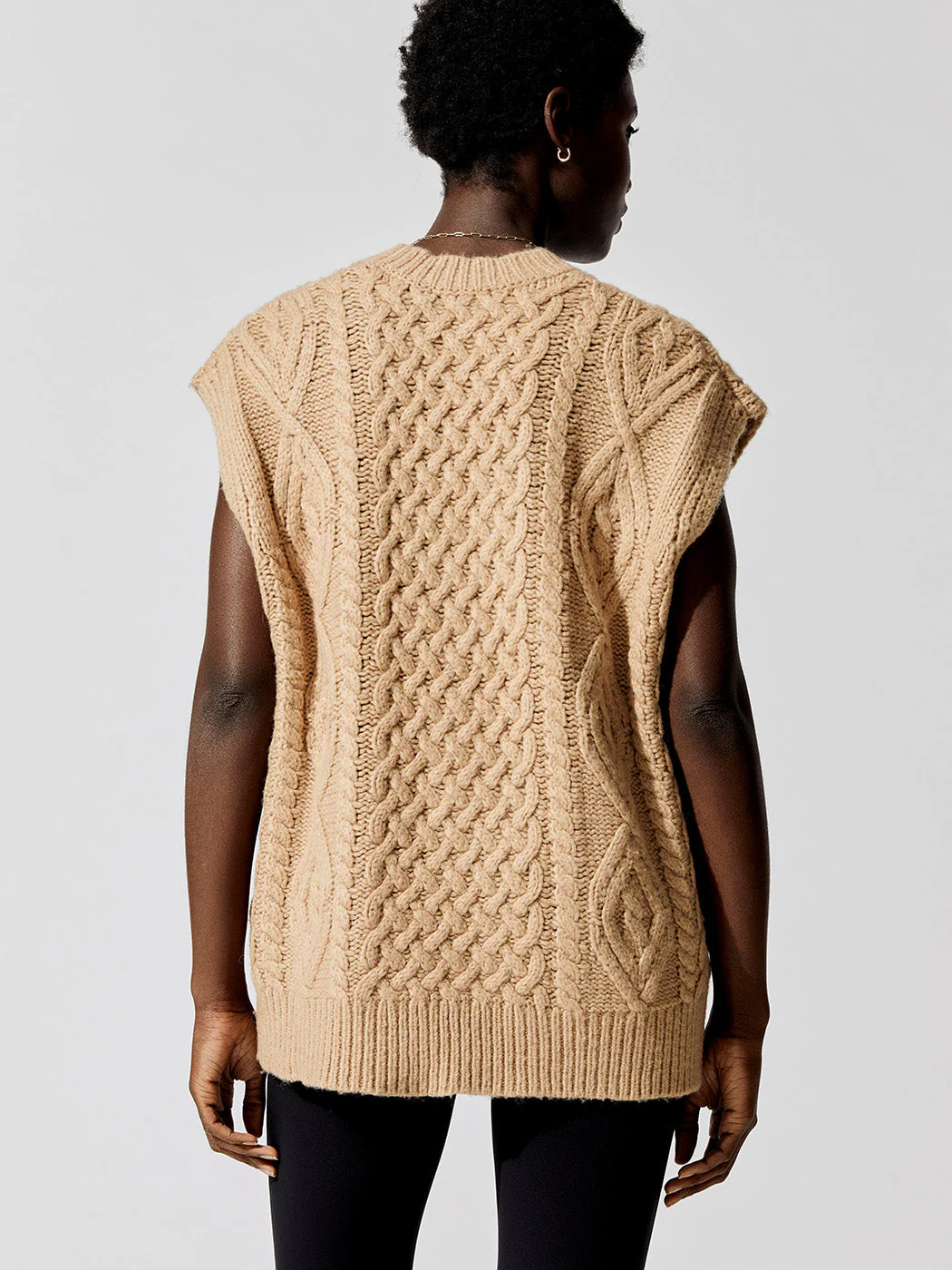 Audrey Sweater Vest - Camel - Image 2