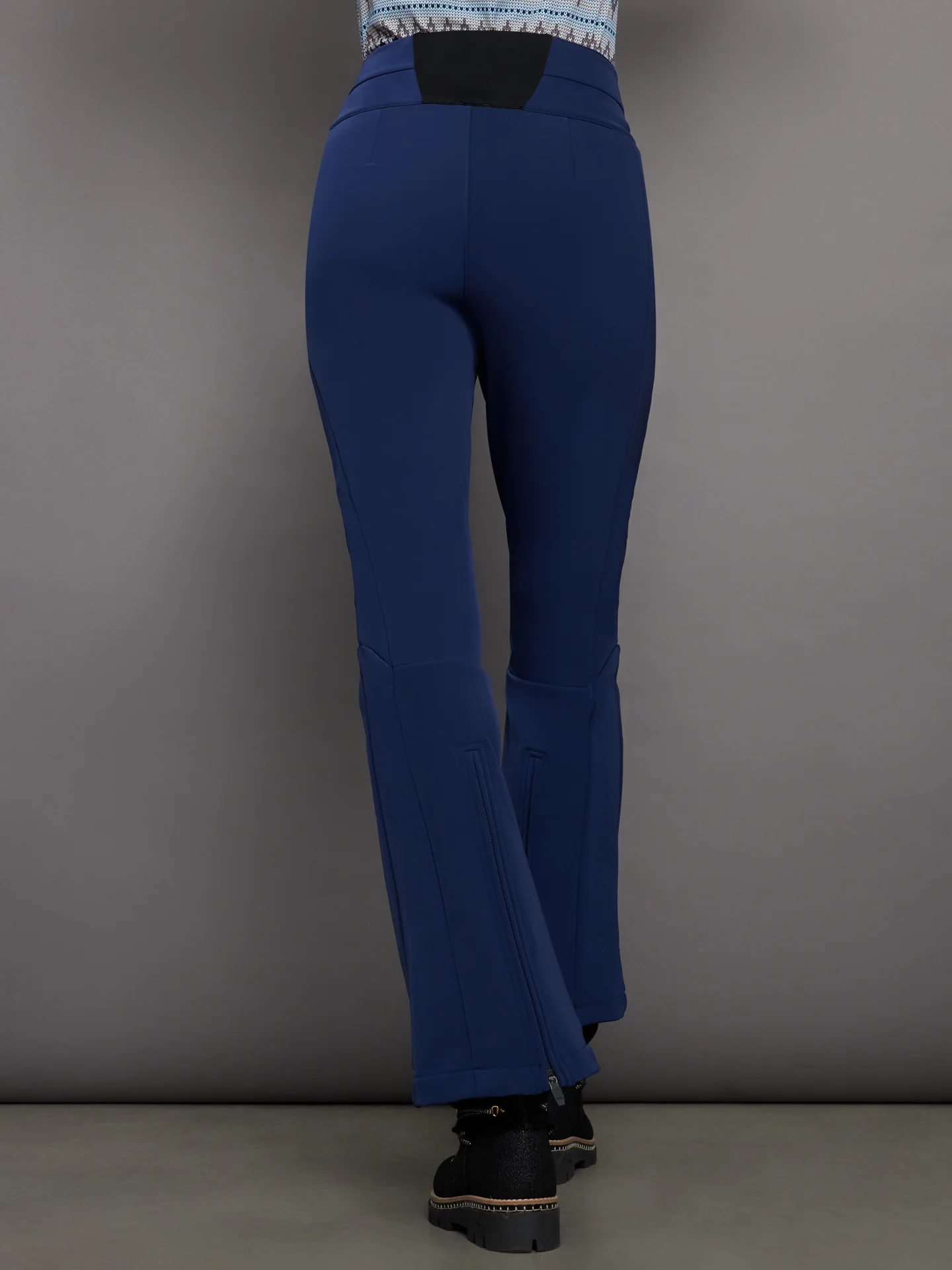 Aurora High Waist Flare Pant - Navy - Image 4