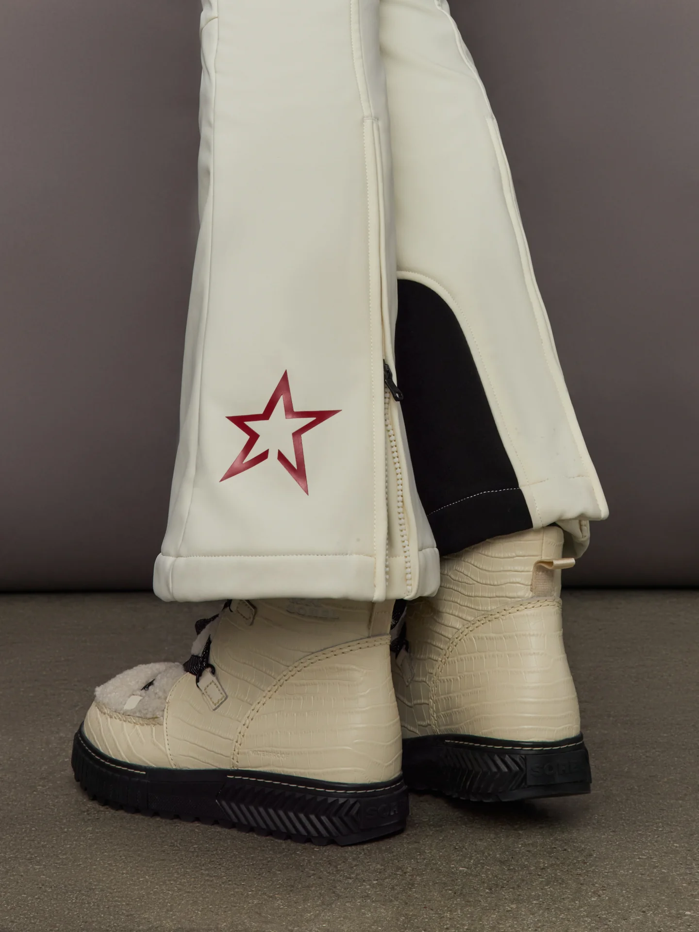 Aurora High Waist Ski Pant - Snow White - Image 6