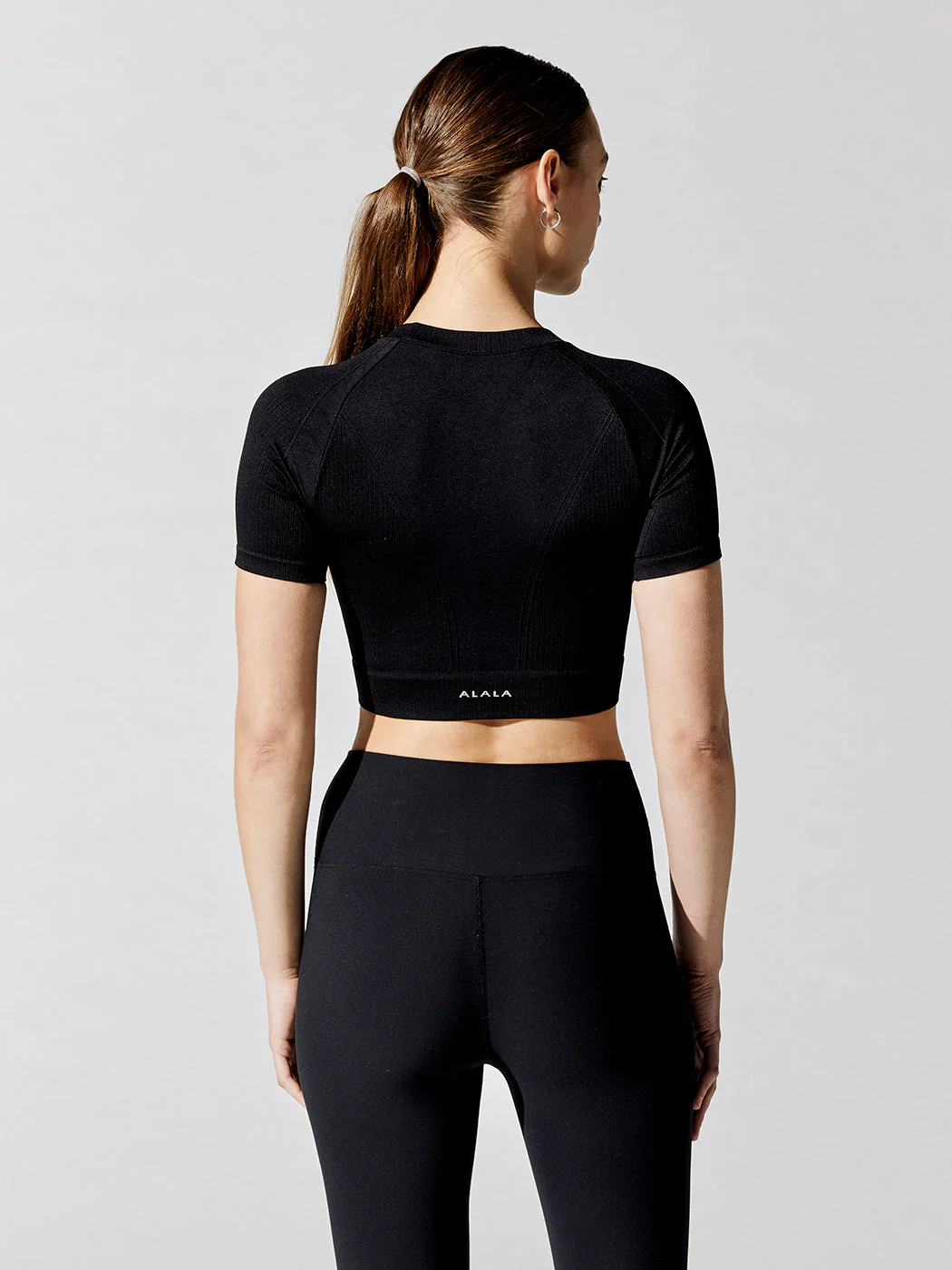 Barre Seamless Tee - Black - Image 2