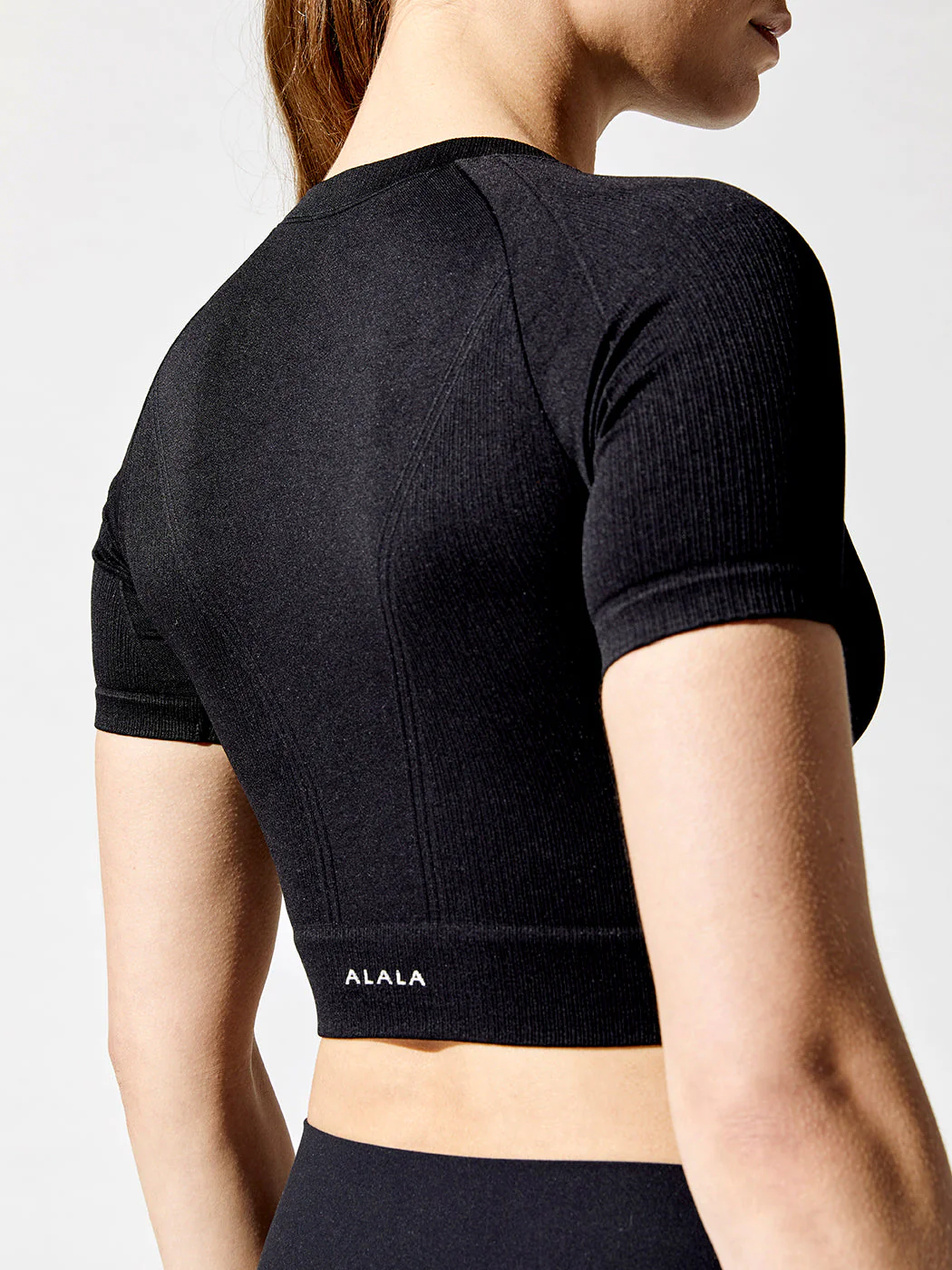 Barre Seamless Tee - Black - Image 3