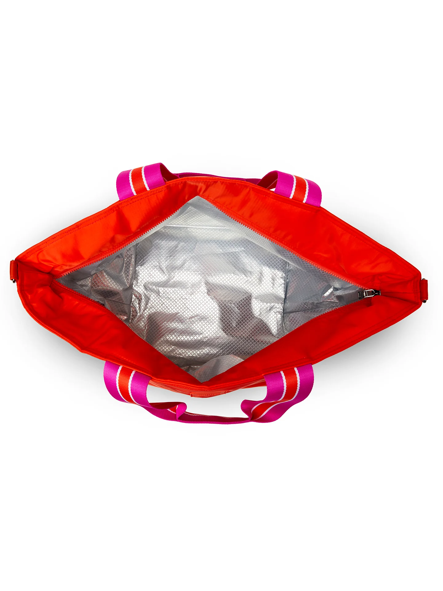 BEACH BUM COOLER (MINI) - TANGERINE/ WHITE/ FUCHSIA WEB - Image 6