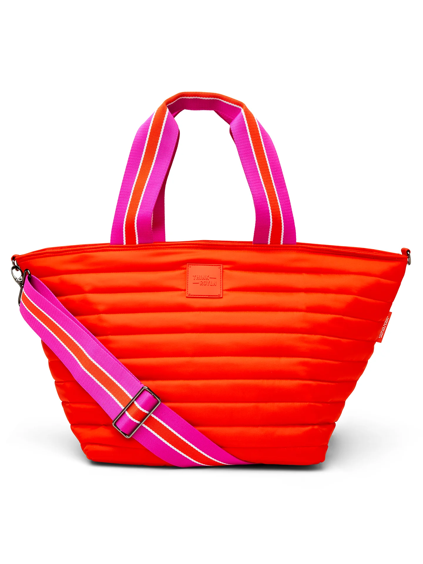 BEACH BUM COOLER (MINI) - TANGERINE/ WHITE/ FUCHSIA WEB - Image 9