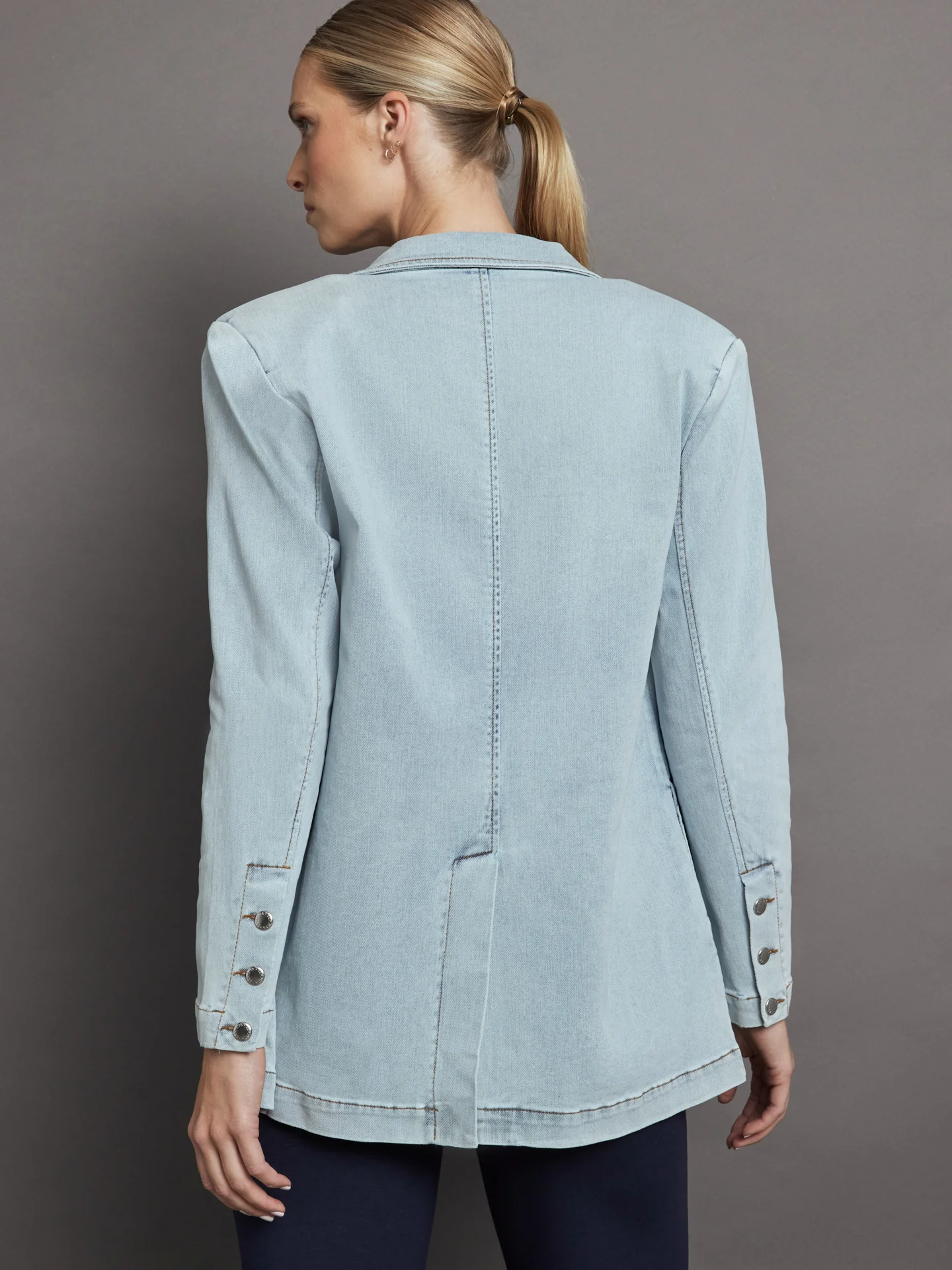 Beckett Denim Blazer - Skylight - Image 3