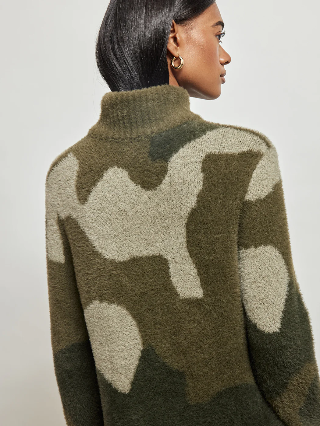 Birch Sweater Dress - GREEN CAMO - Image 4