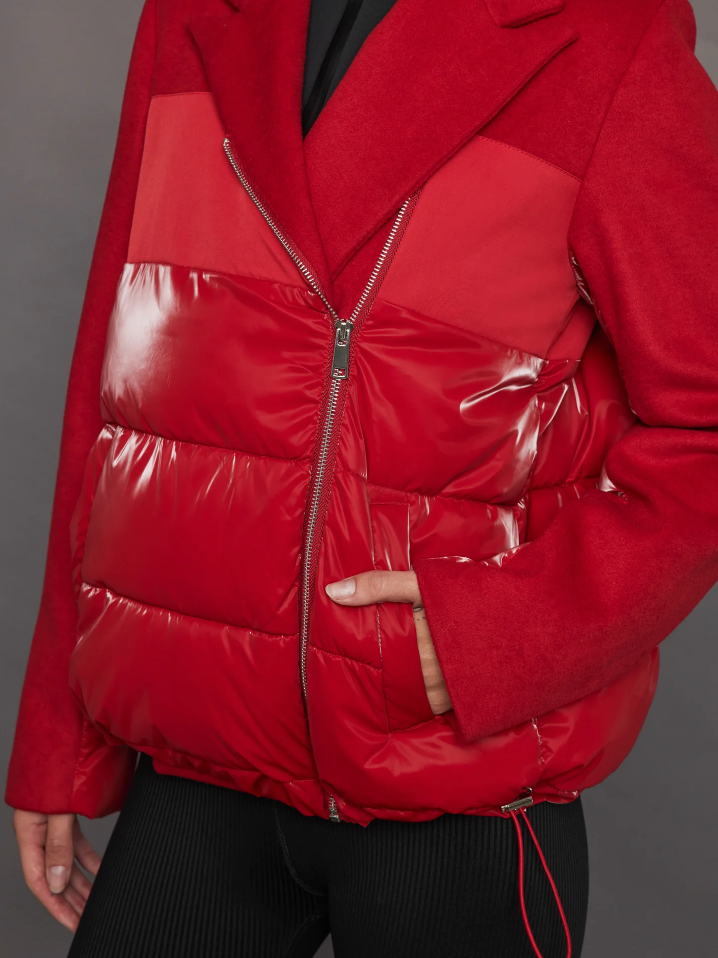 Blazer Puffer - Haute Red - Image 4