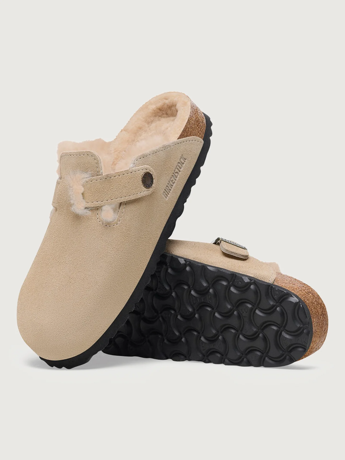 Boston - Taupe Suede/ Sandcastle Shearling - Image 3