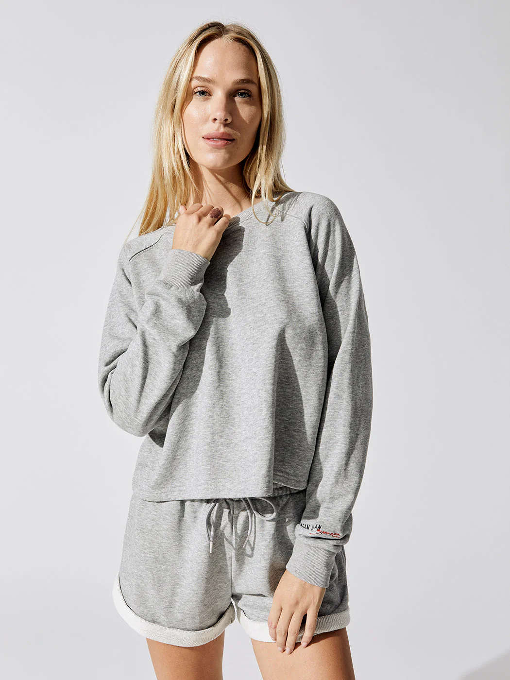Boxy Pullover - Heather Grey - Image 2