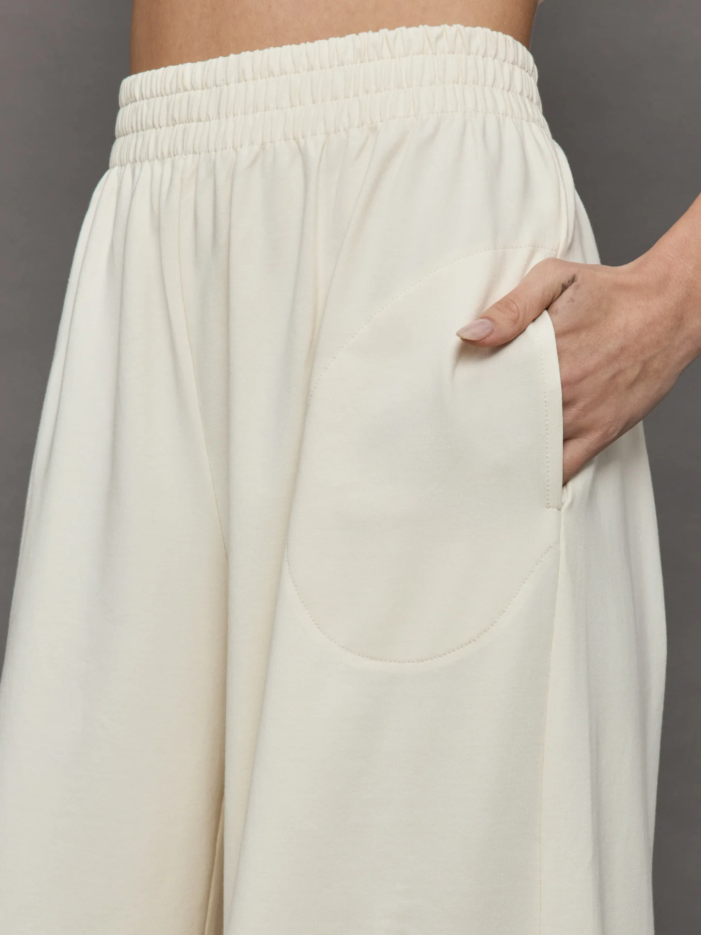 Boyfriend Elephant Sweatpants - Cream - Image 5