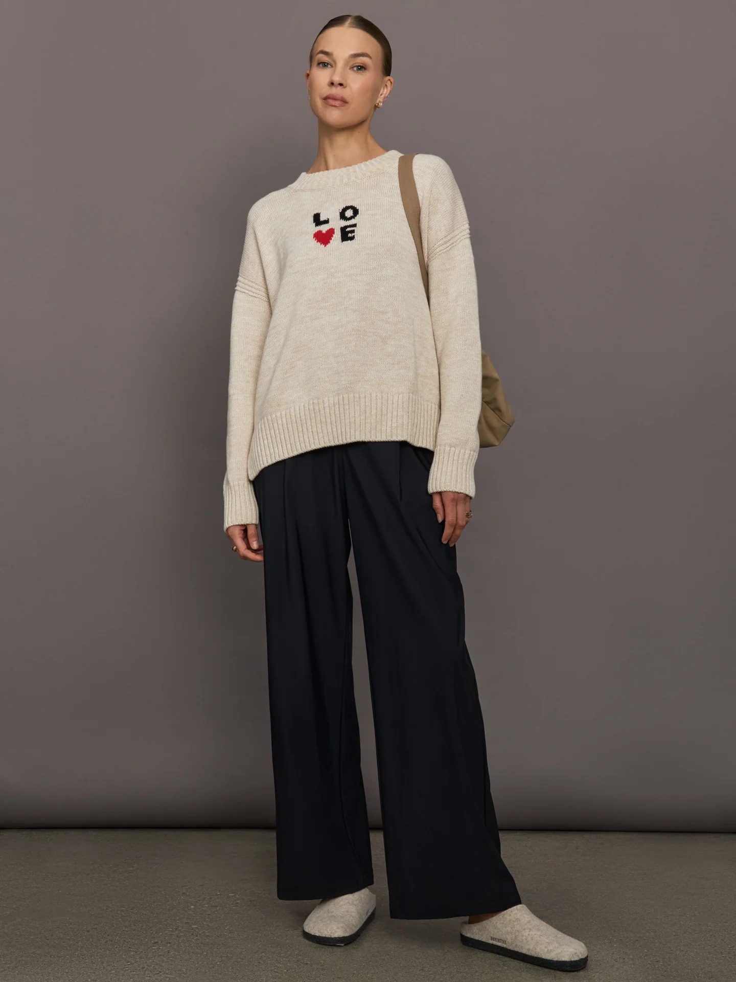 Boyfriend Love Squared Sweater - Natural - Image 3