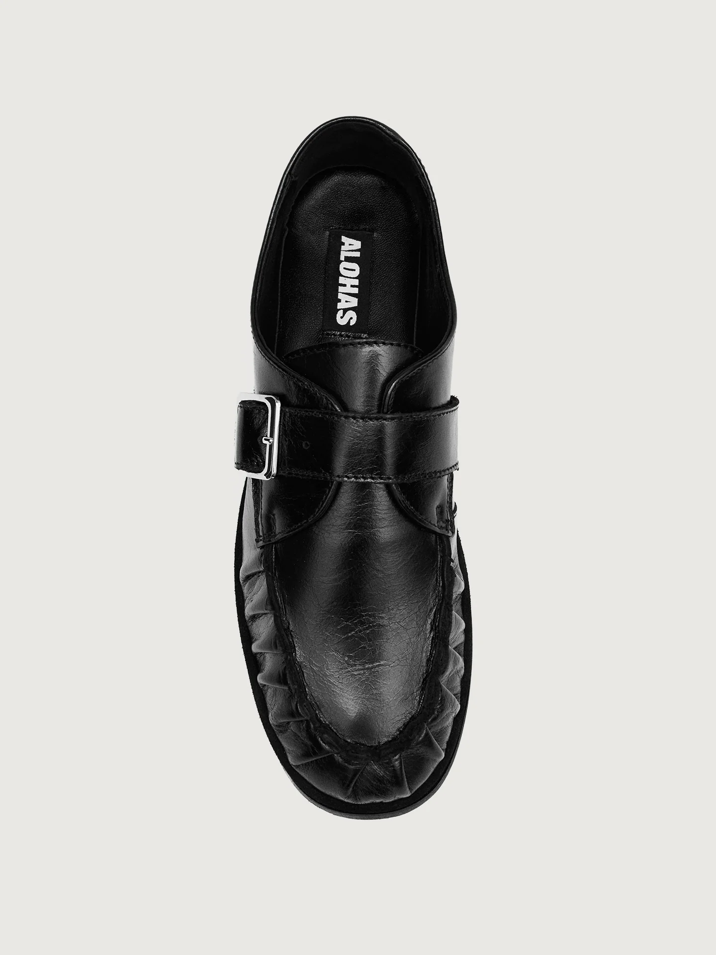 Brand Loafer - Black Leather - Image 2
