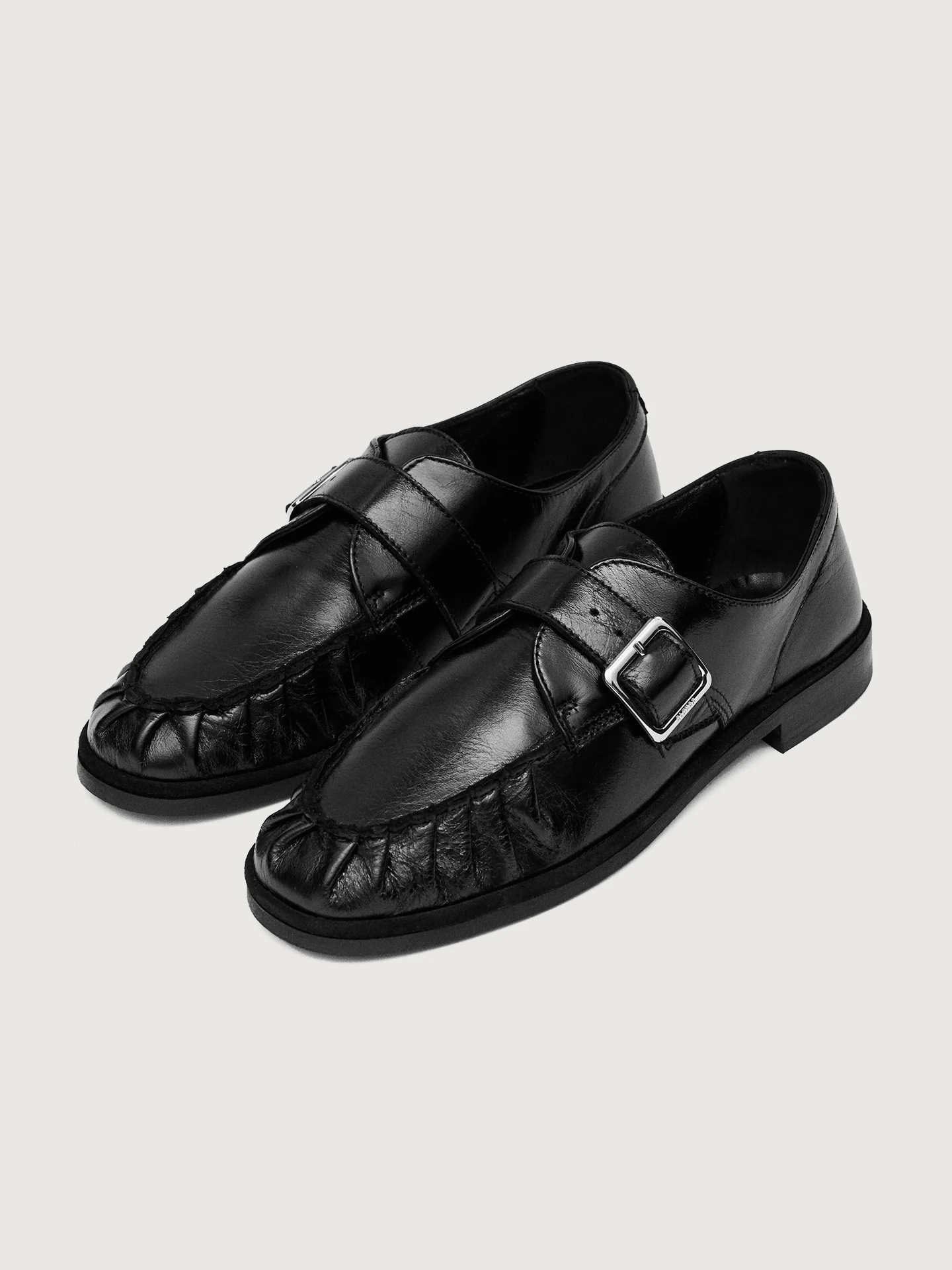 Brand Loafer - Black Leather - Image 6