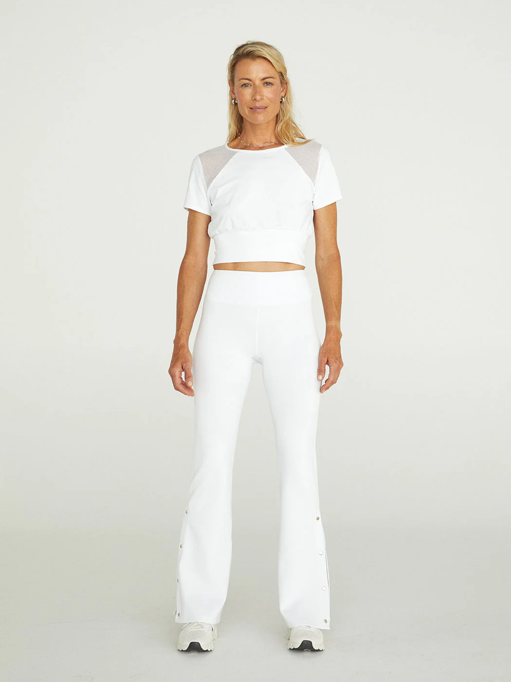 Breathe Crop Top - White - Image 3