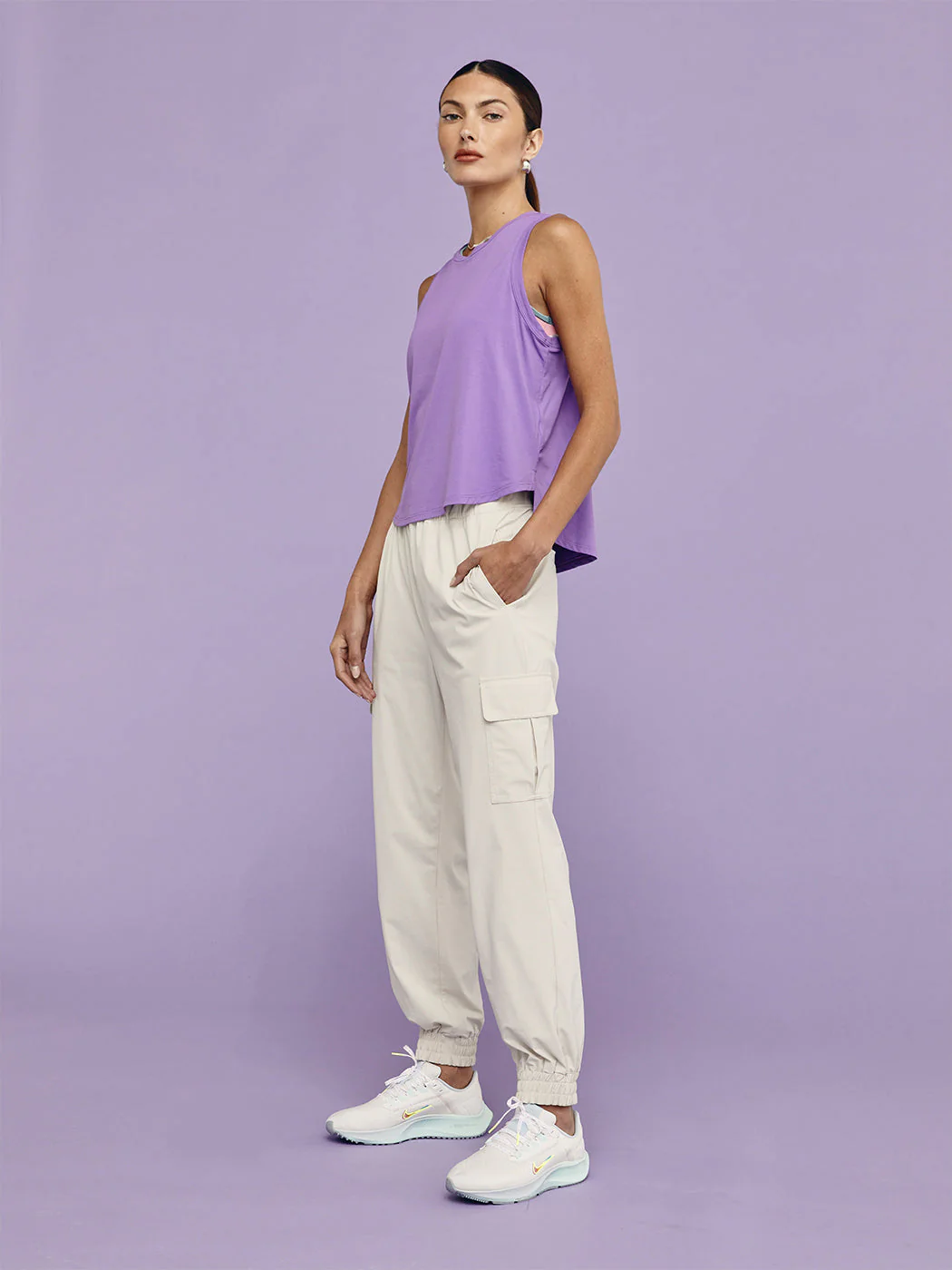 Breathe Tee - Amethyst - Image 4