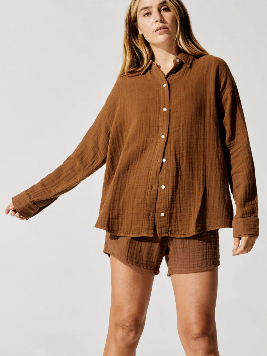 Bubble Shirt - Chocolate - Image 2