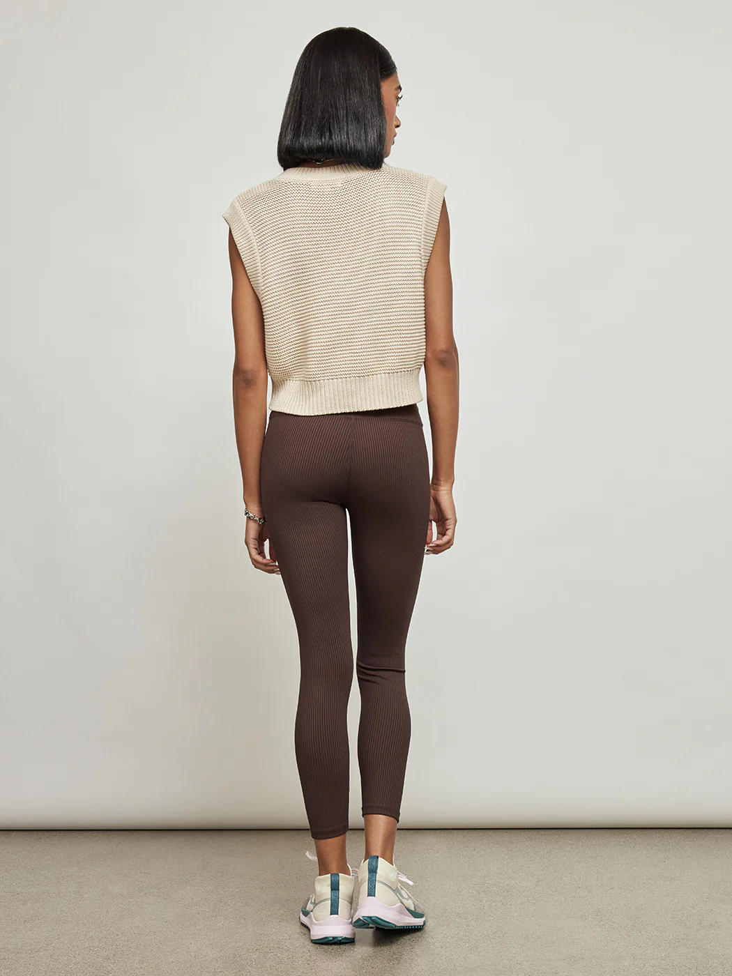 Cable Vest - Cream - Image 5