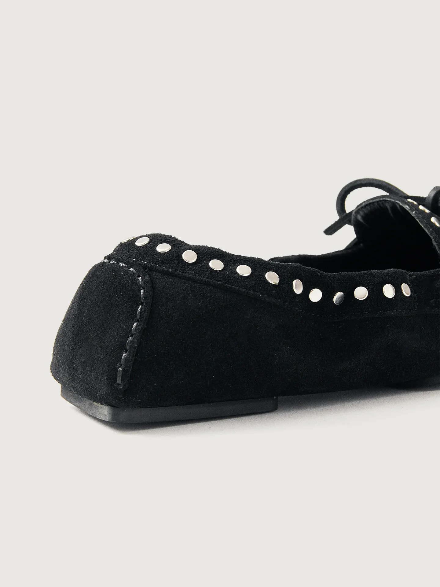 Calla Suede Studs - Black - Image 4