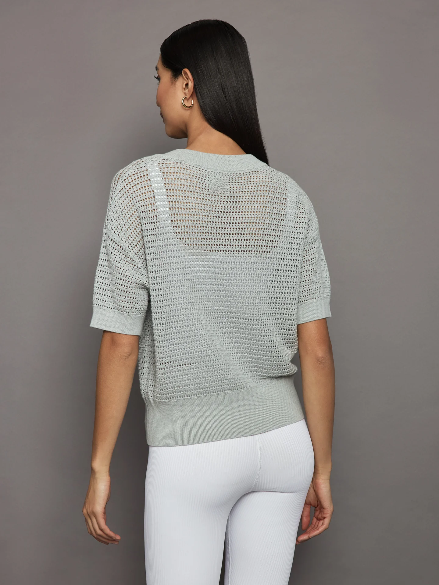 Calle Knit Top - Mirage Grey - Image 3