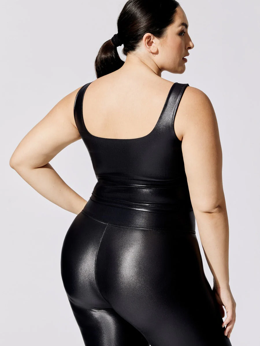 Cami Tank in Takara Shine - Black - Image 5