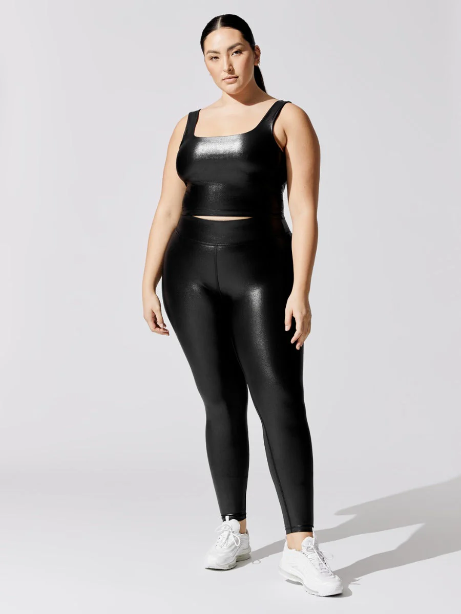 Cami Tank in Takara Shine - Black - Image 6