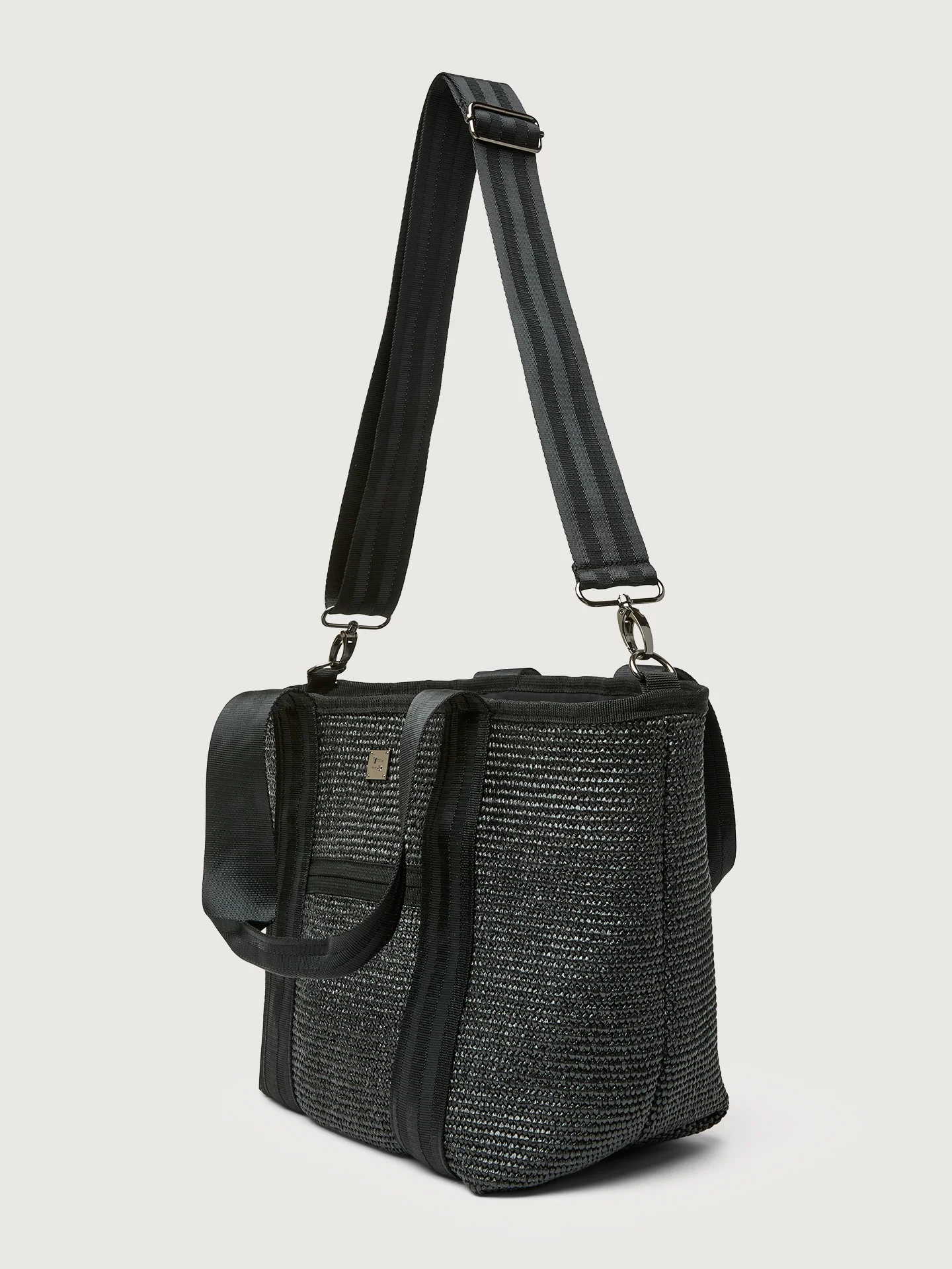 Capri Tote - Black Raffia - Image 9
