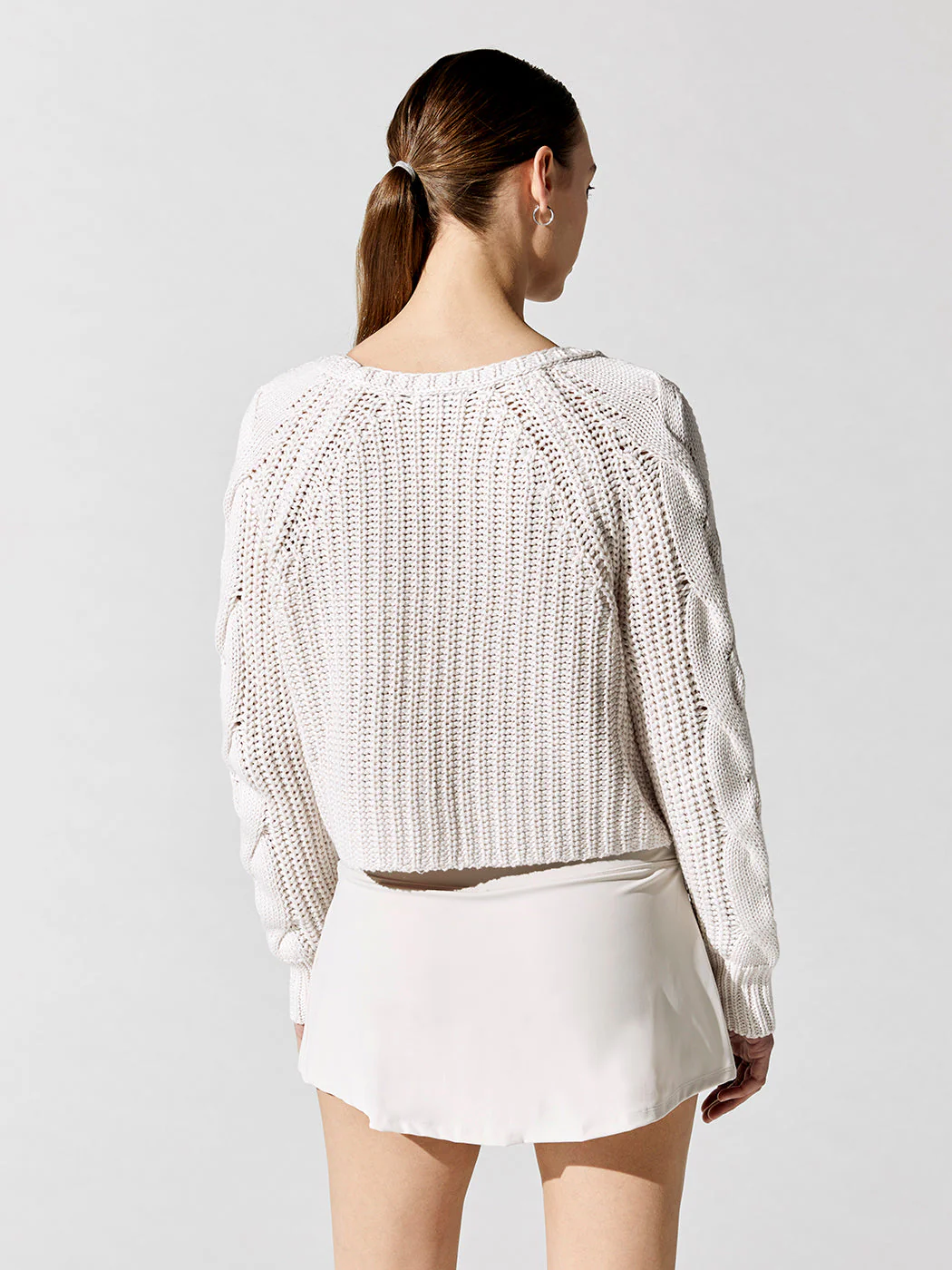 Cardigan With Cable - Bare - Image 3