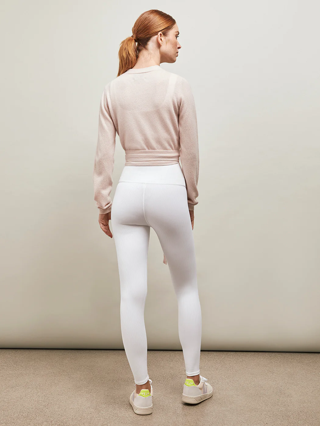 Cashmere Wrap Sweater - Rosewater - Image 5