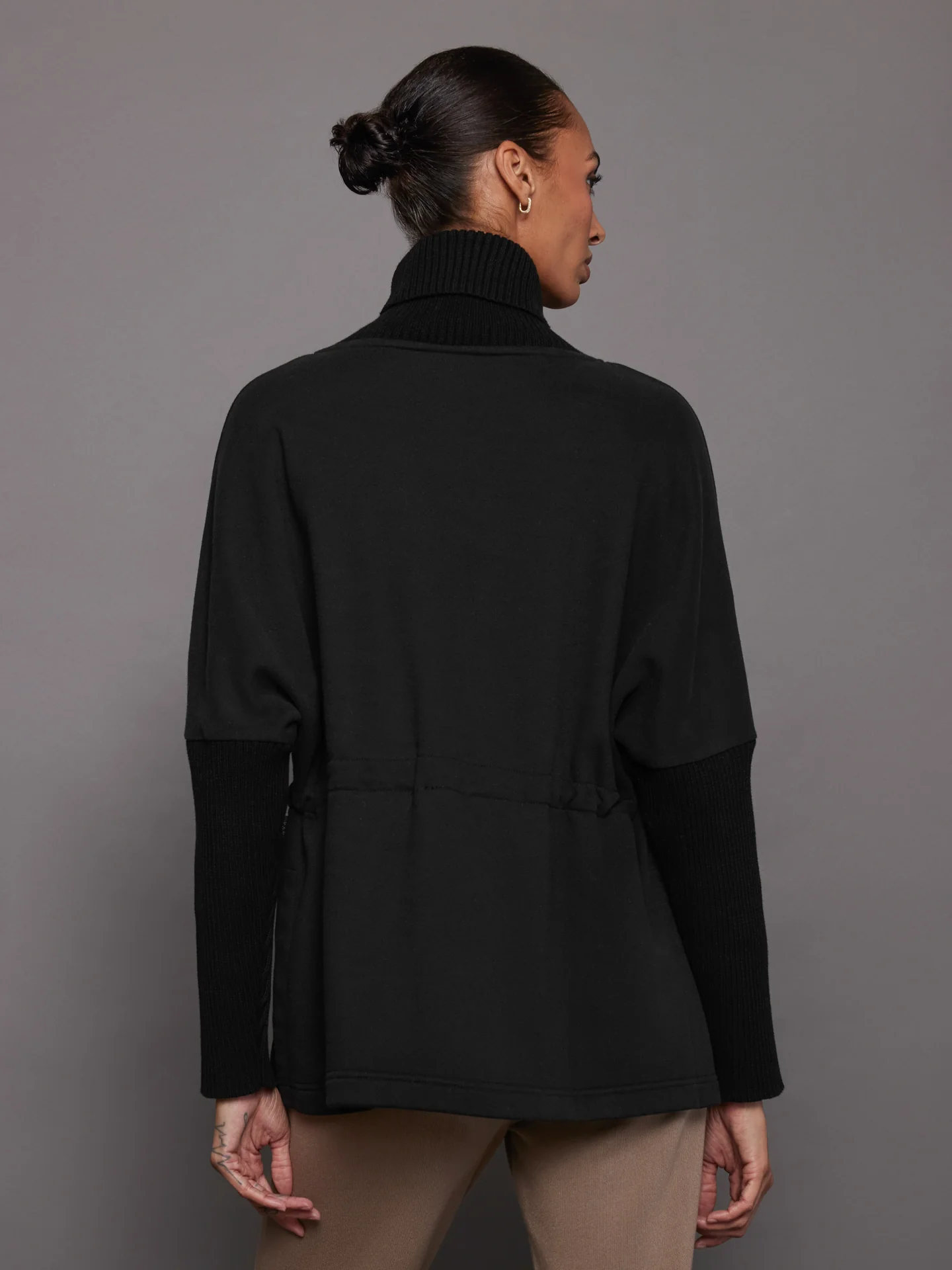 Cavello Longline Sweat - Black - Image 3