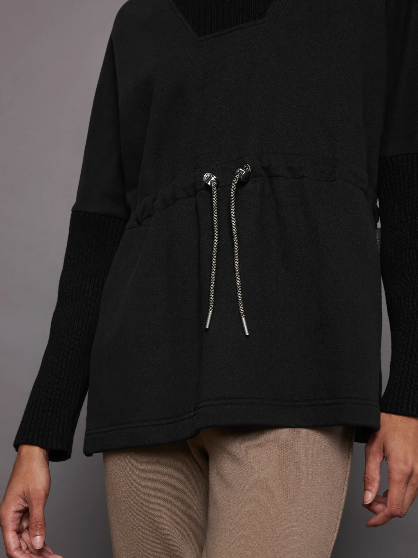 Cavello Longline Sweat - Black - Image 4