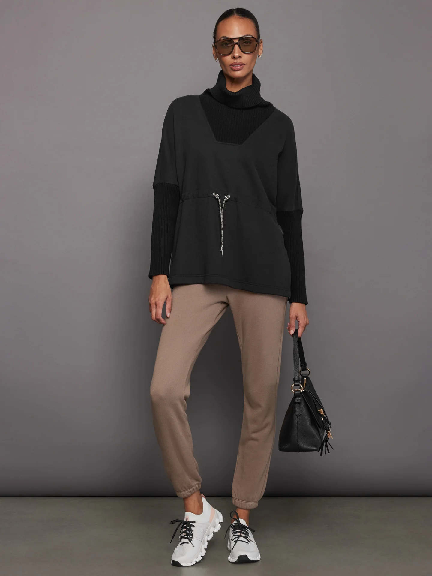 Cavello Longline Sweat - Black - Image 5