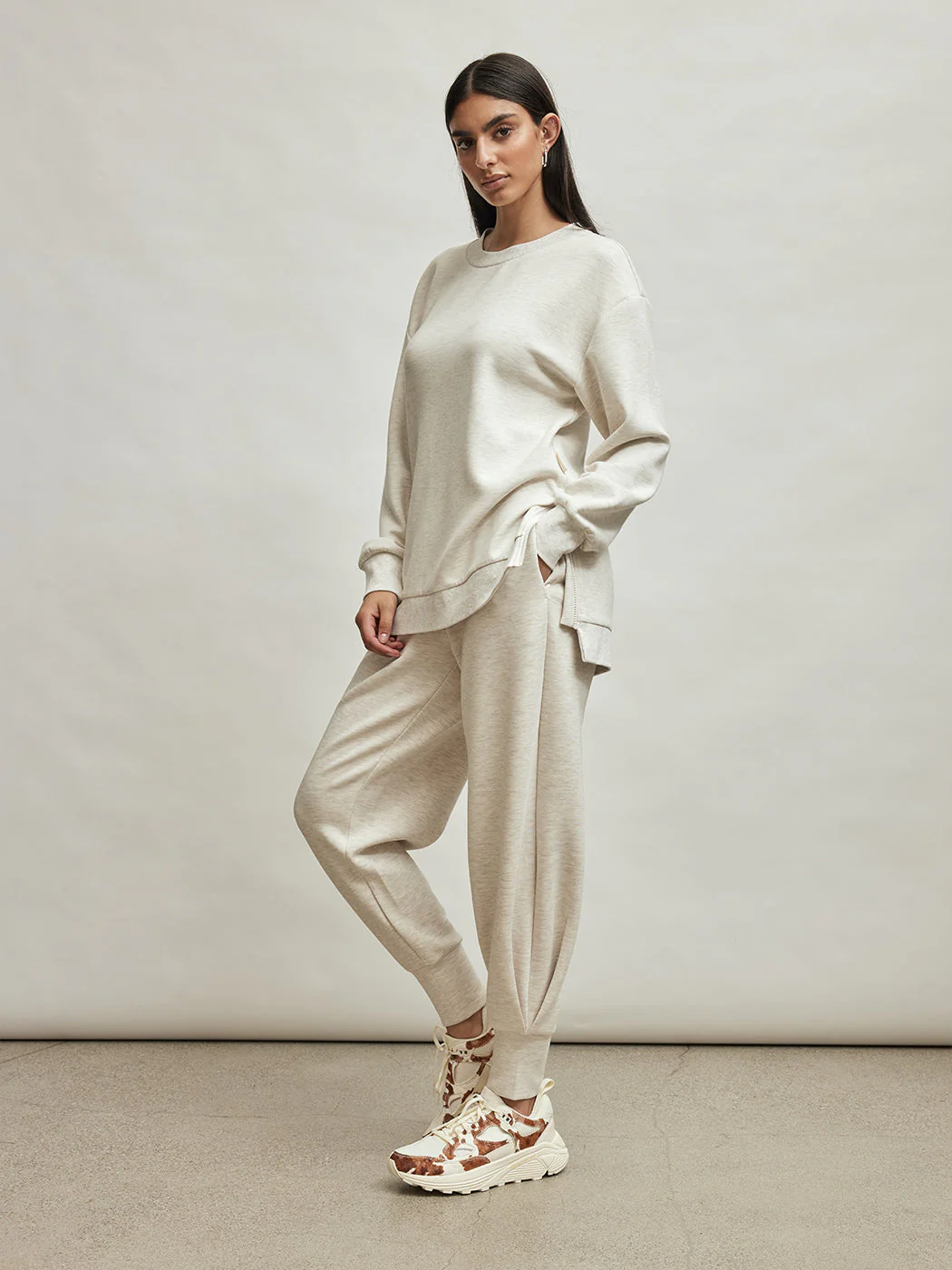 Charter Sweatshirt - Ivory Marl - Image 2