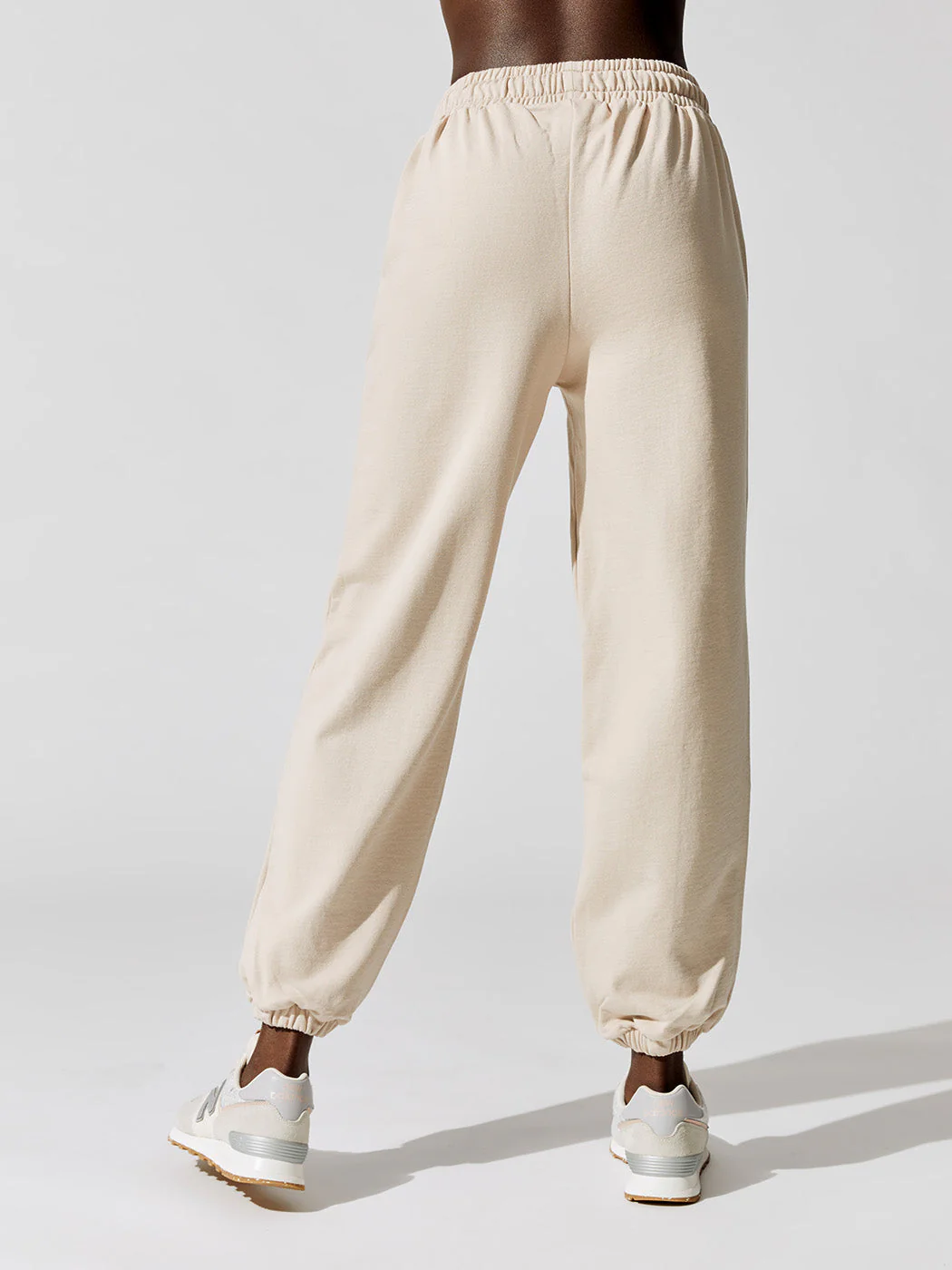 Classic Cotton Jogger - Oat Milk - Image 3