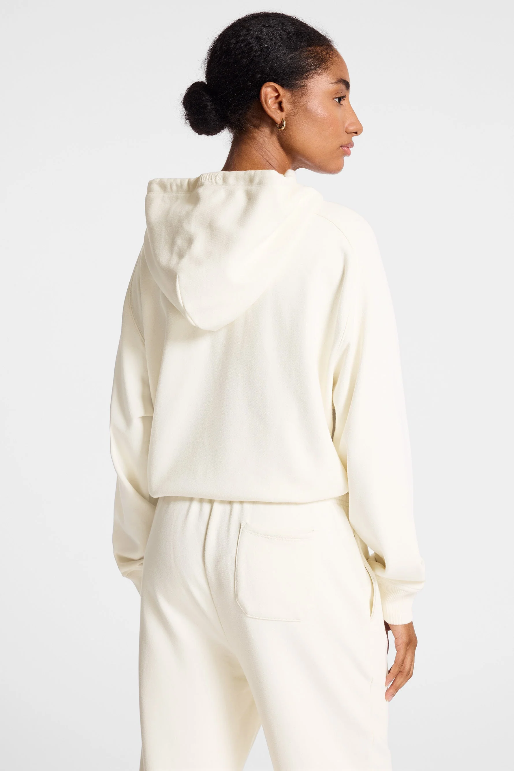 Classic Logo Terry Hoodie - Gardenia - Image 3