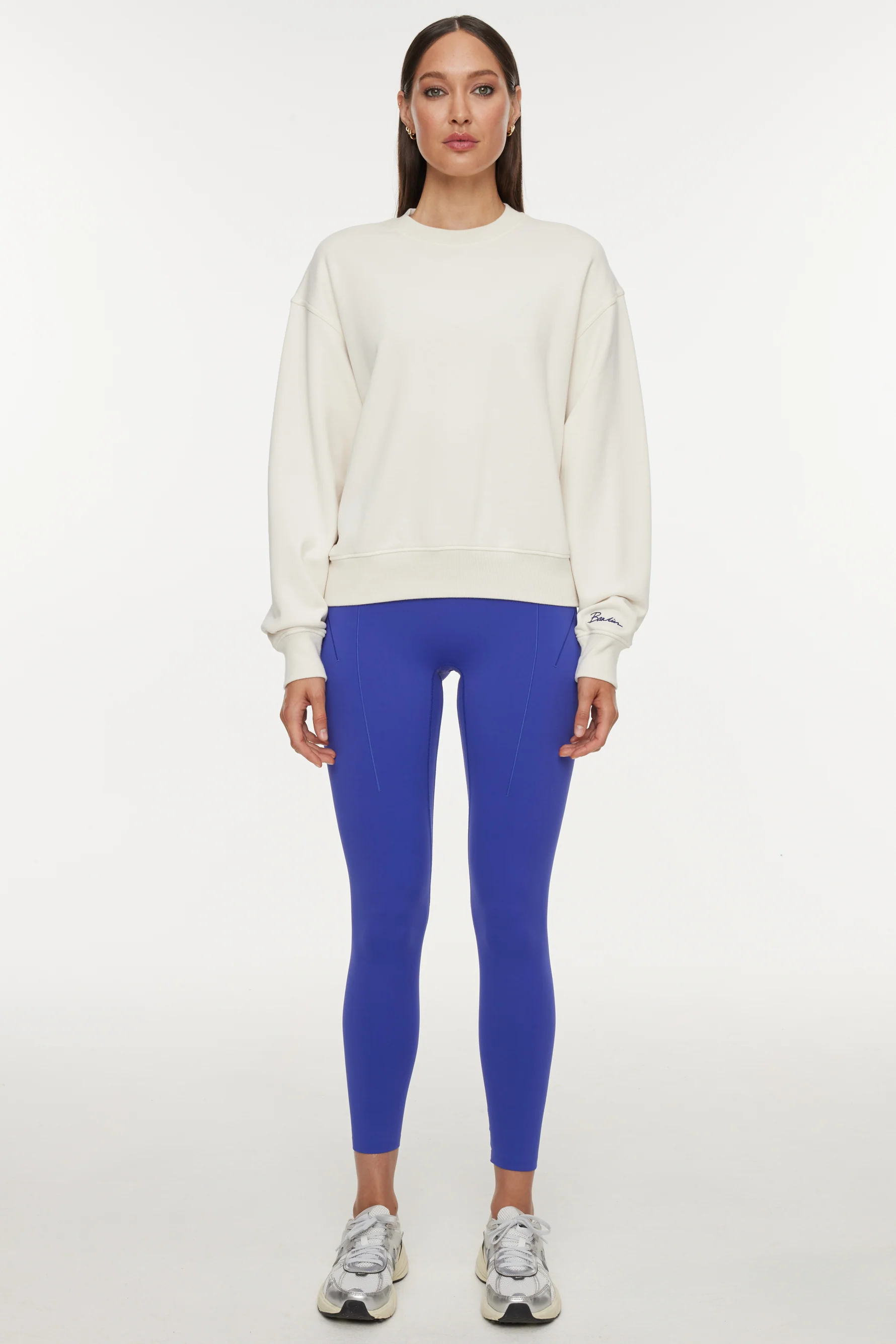 Classic Soleil Sport Crew Neck Sweatshirt - Gardenia - Image 4