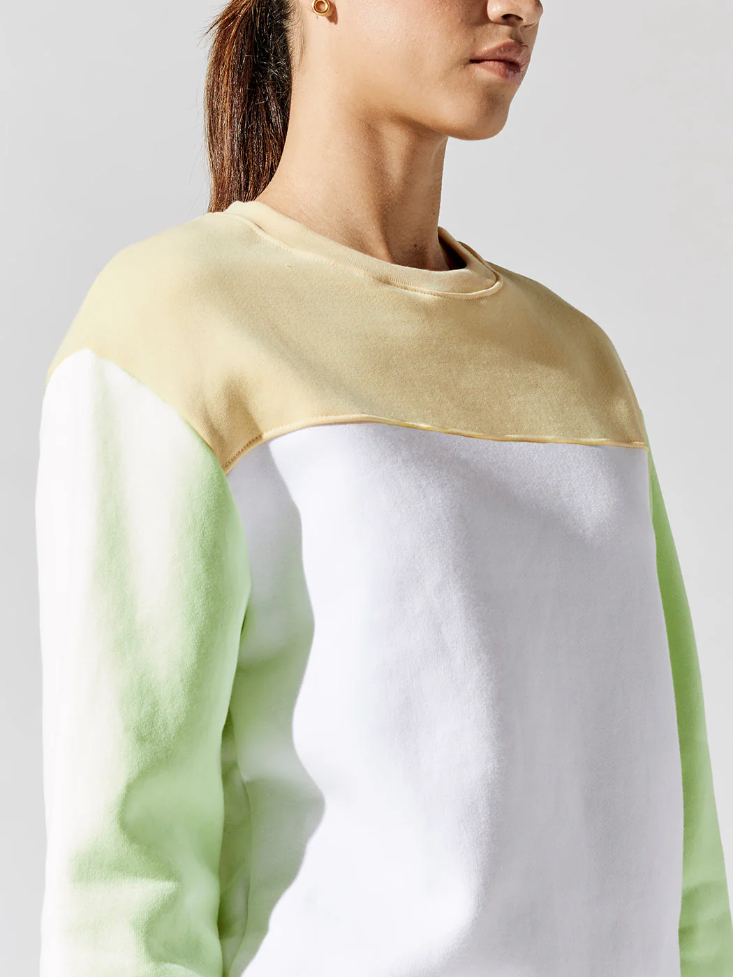 Colorblock Sweatshirt - Highlight/Yellow Flame - Image 4