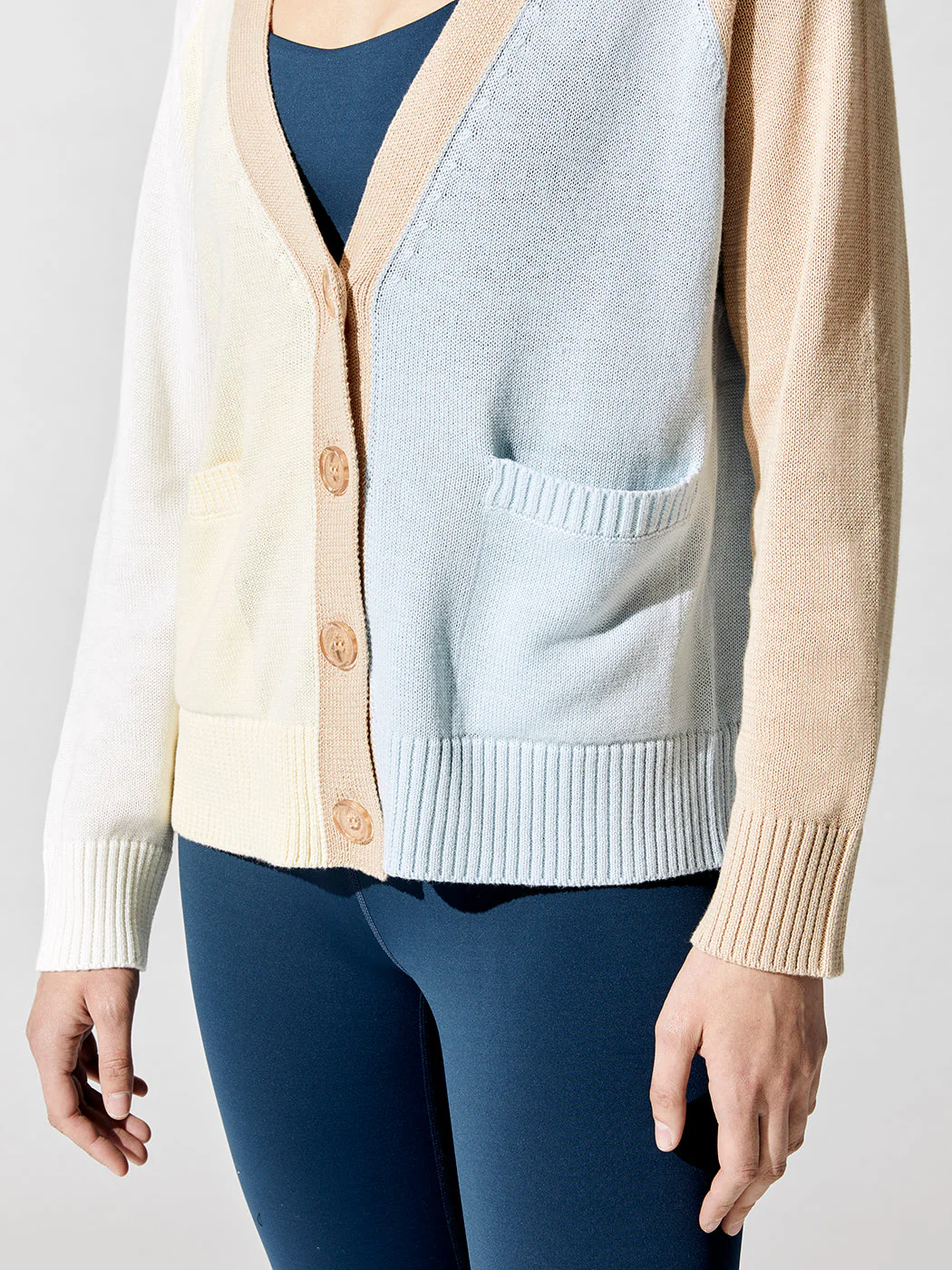 Contrast Cardigan - Oat Multi - Image 4