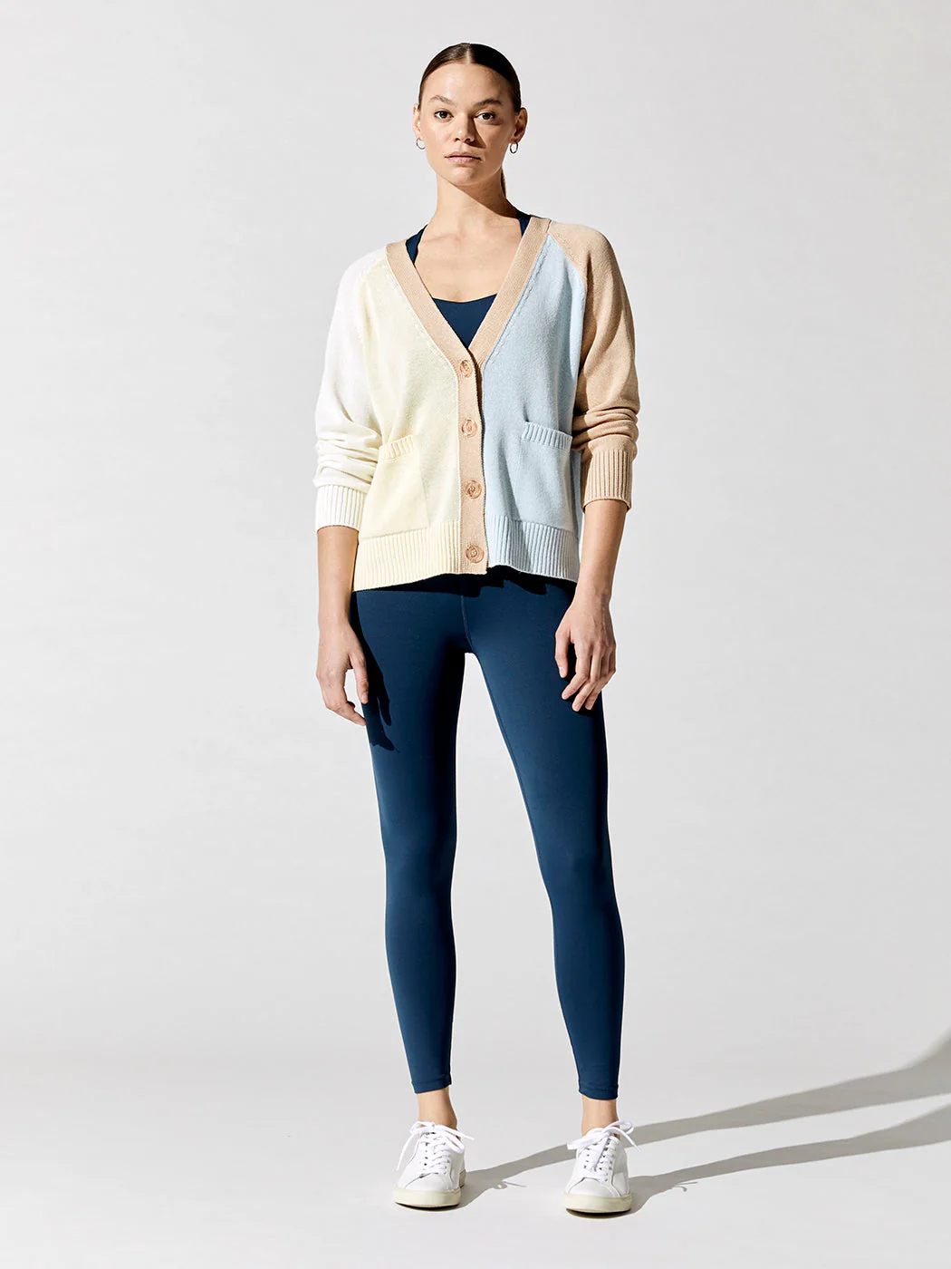 Contrast Cardigan - Oat Multi - Image 5